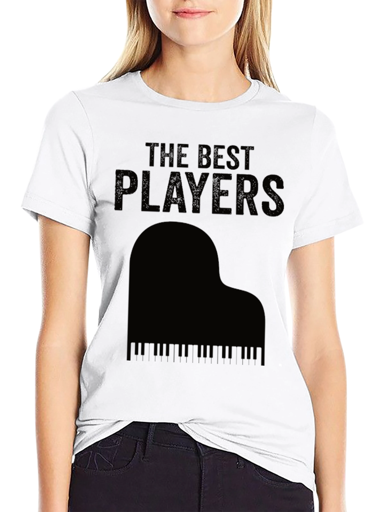 The Best Players Piano T-Shirt - Black