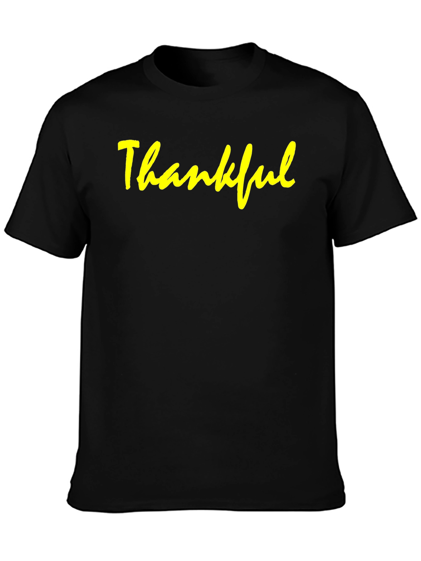 Thankful Black Graphic T-Shirt