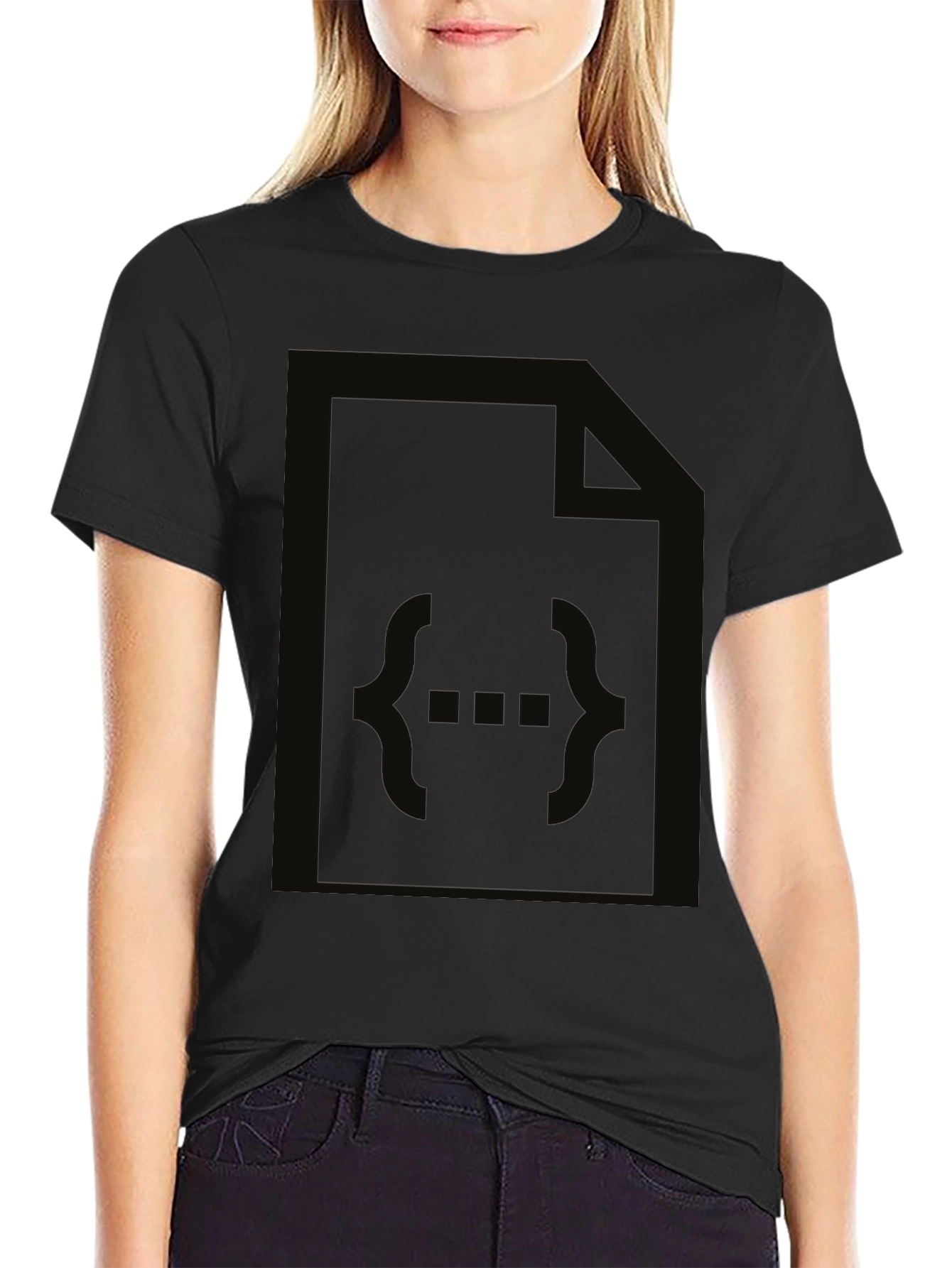 Black Code File T-Shirt - Developer Apparel