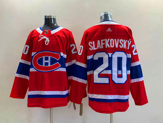 Men's Montreal Canadiens Juraj Slafkovsky #20 Red Player Jerseys