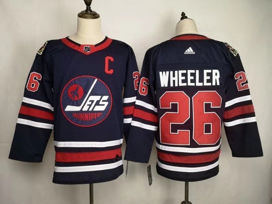 Men's Winnipeg Jets Blake Wheeler #26 Navy Home Breakaway Player Jerseys