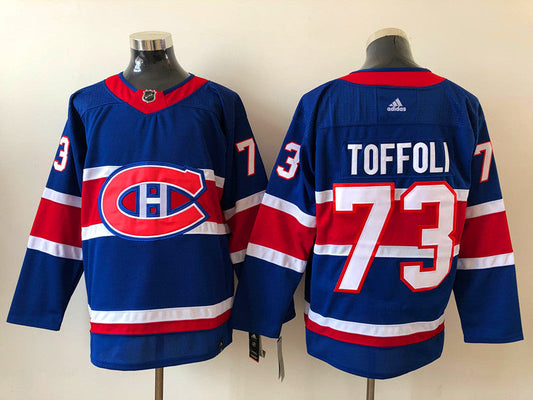 Men's Montreal Canadiens Tyler Toffoli #73 Blue Player Game Jerseys