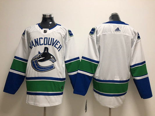 Men's Vancouver Canucks White Away Breakaway Blank Jerseys