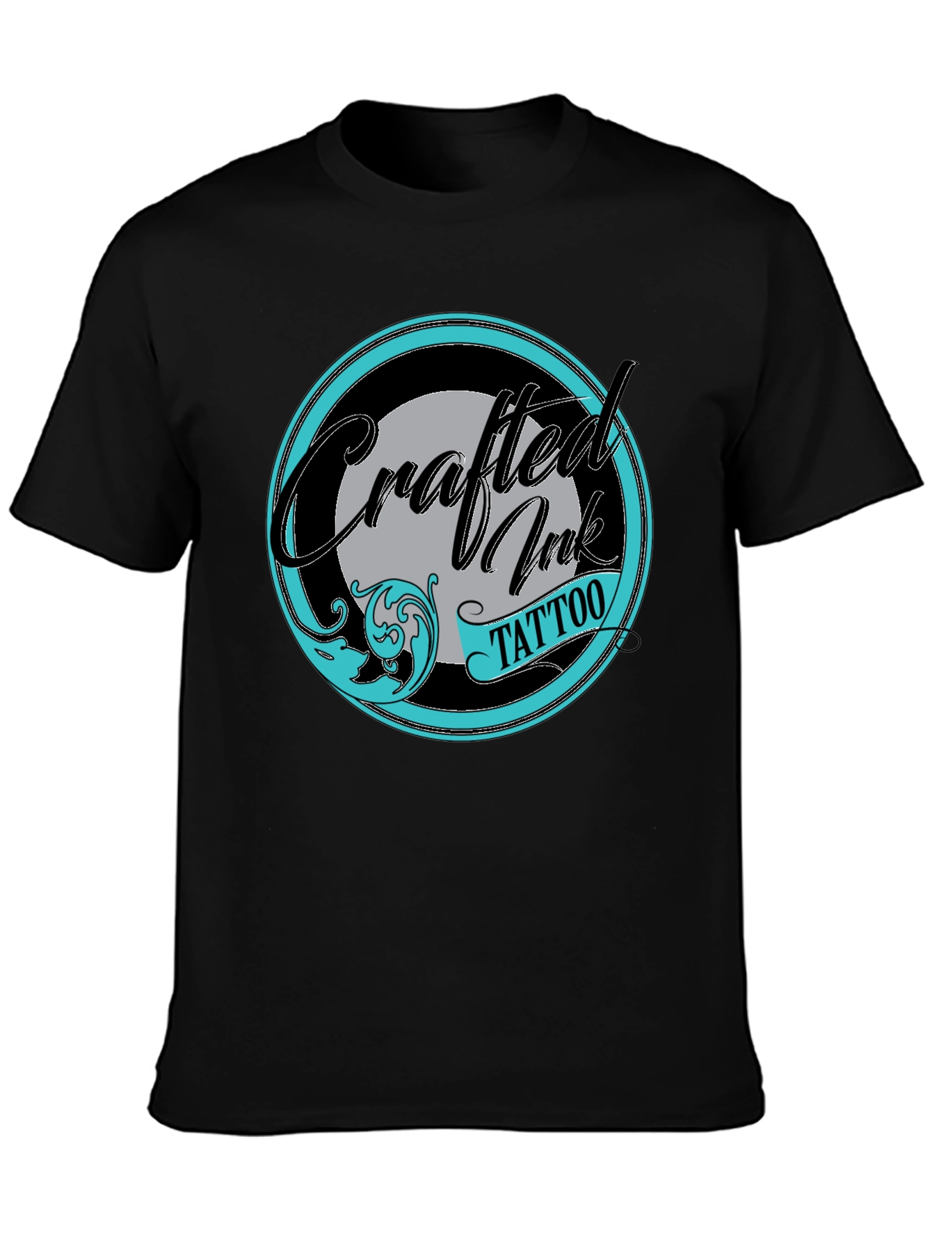 Crafted Ink Tattoo Black Graphic Tee