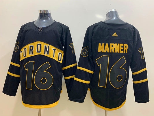 Men's Toronto Maple Leafs Mitch Marner #16 Black Game Jerseys