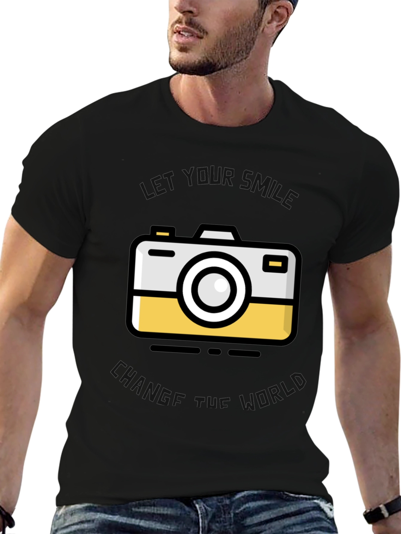 Camera Graphic Black T-Shirt