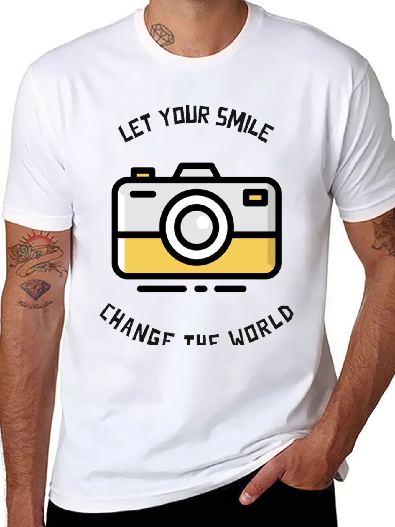 Camera Graphic Black T-Shirt