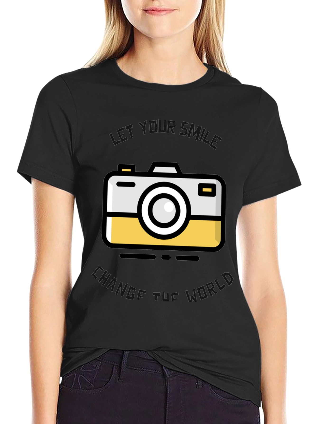 Camera Graphic Black T-Shirt