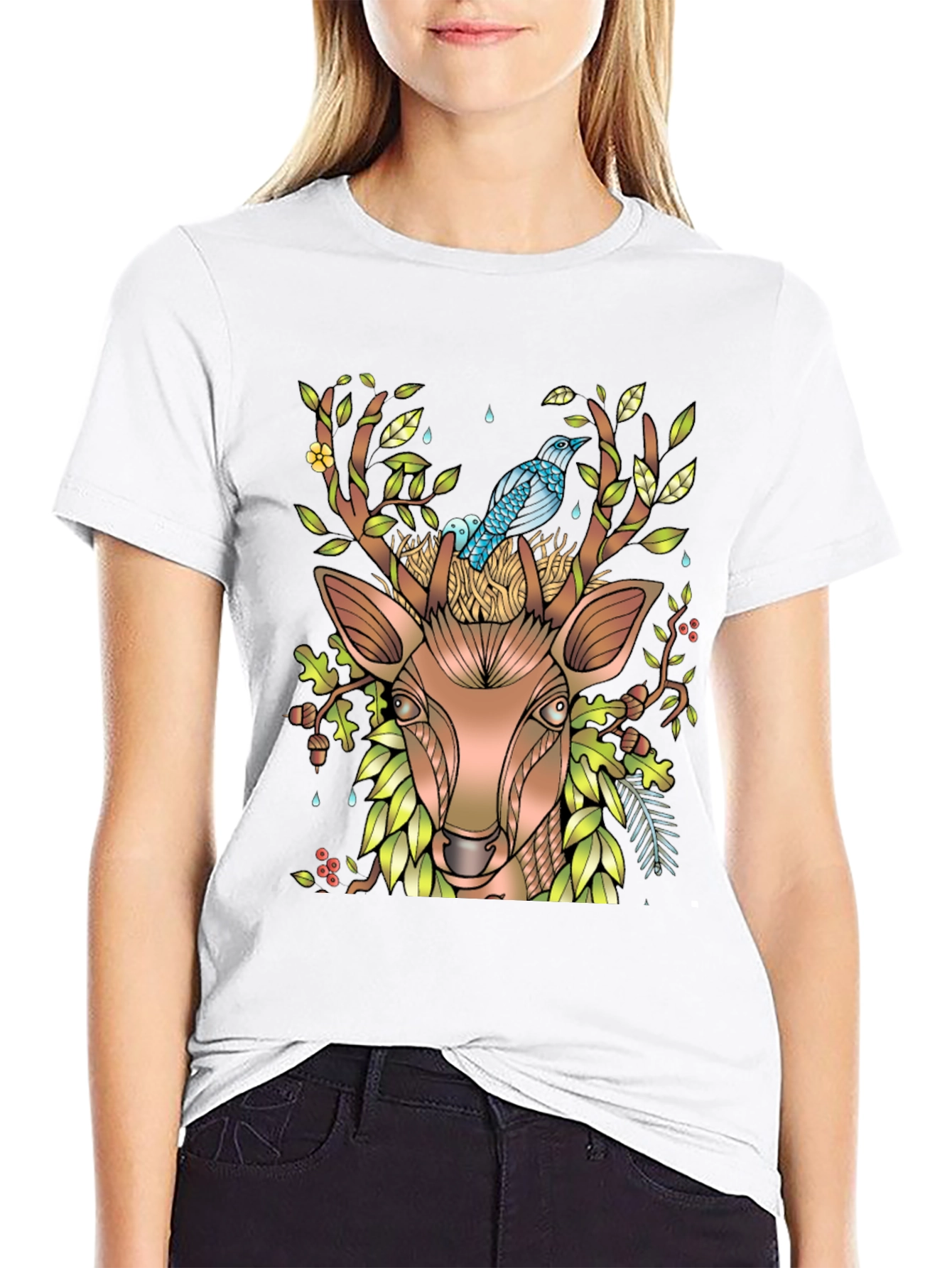 Nature Deer Graphic Tee