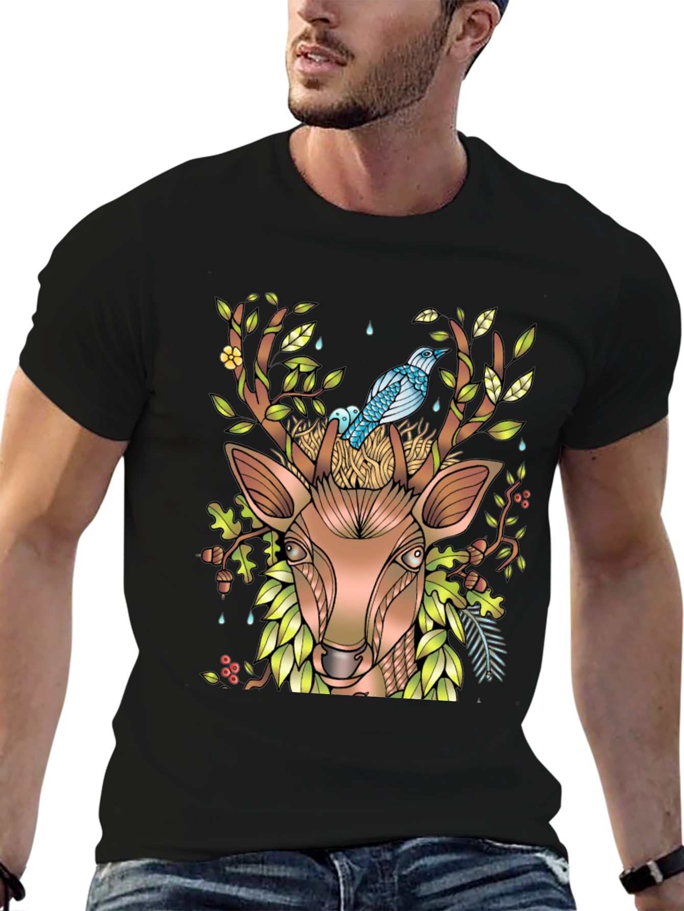 Nature Deer Graphic Tee
