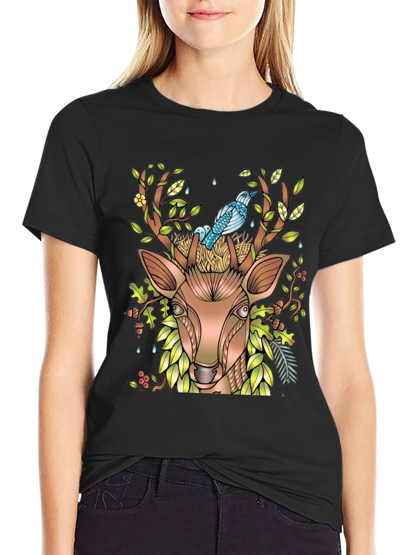 Nature Deer Graphic Tee