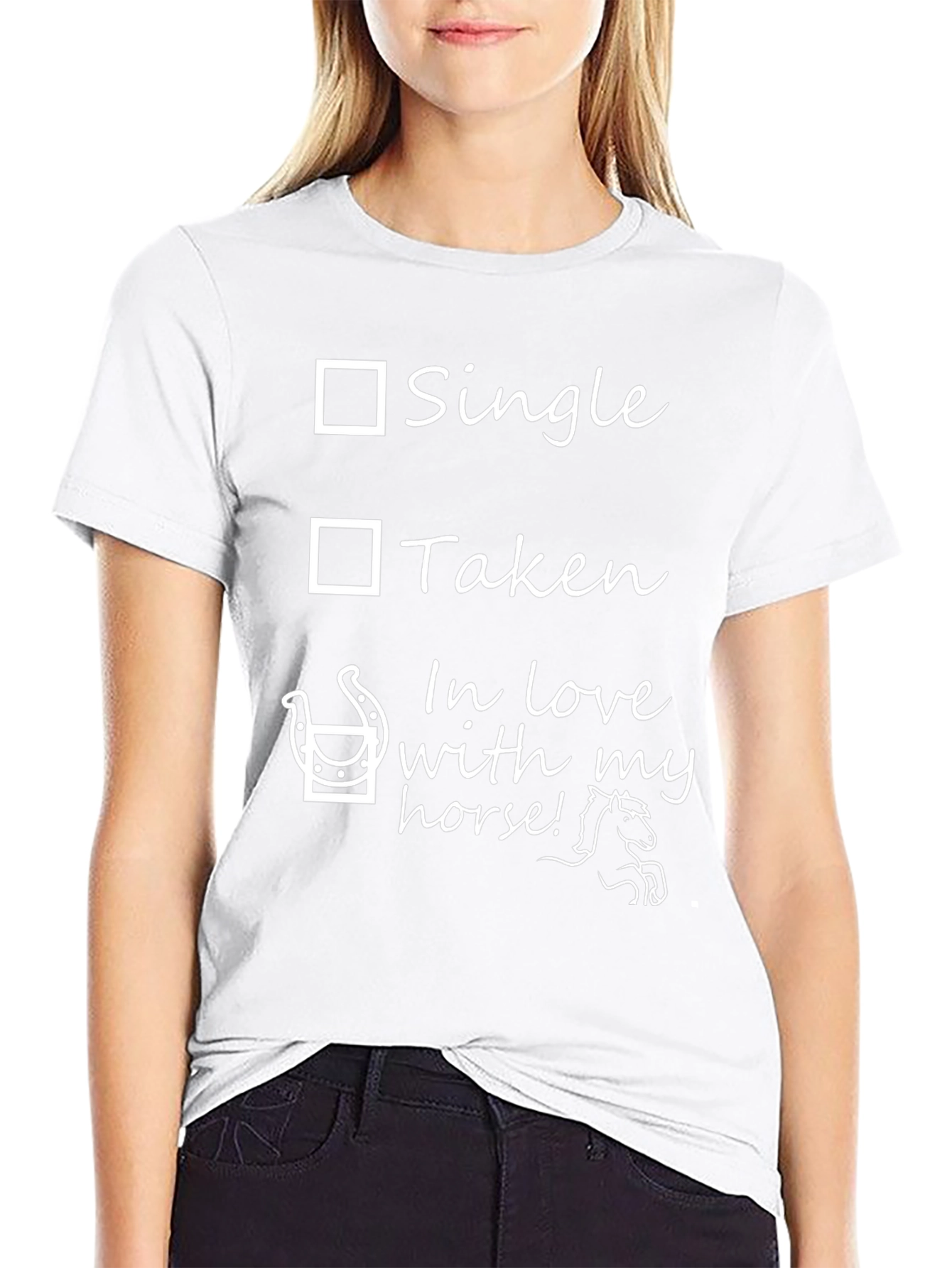 Horse Lover T-Shirt - Single Taken Horse!