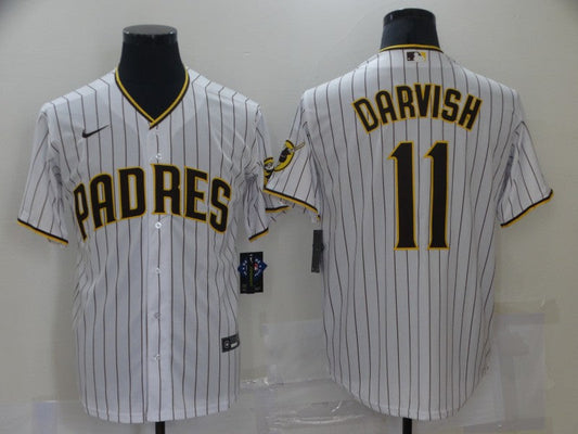 Men's San Diego Padres Yu Darvish #11 White Stitched Jerseys