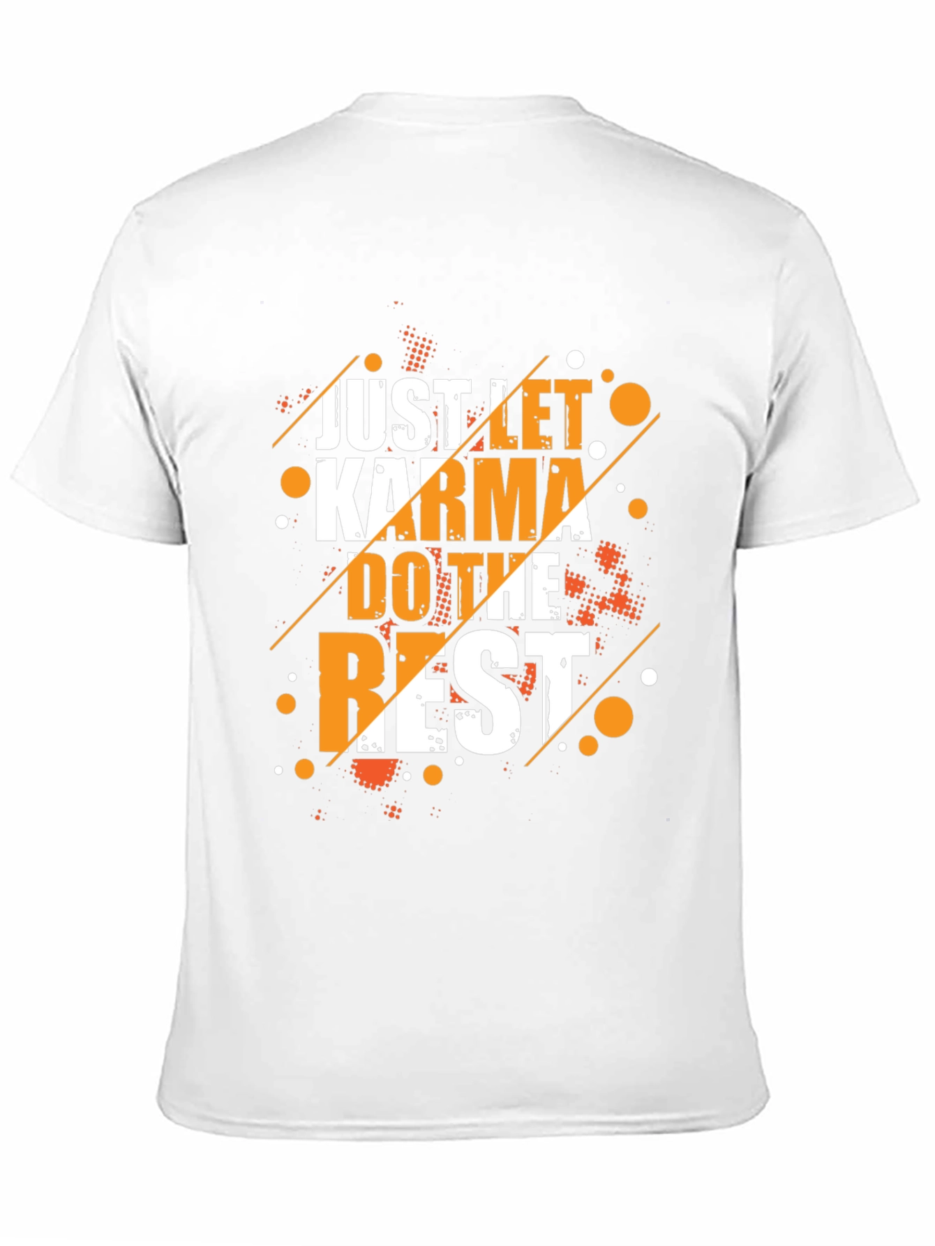 Karma Graphic Print Crew Neck T-Shirt