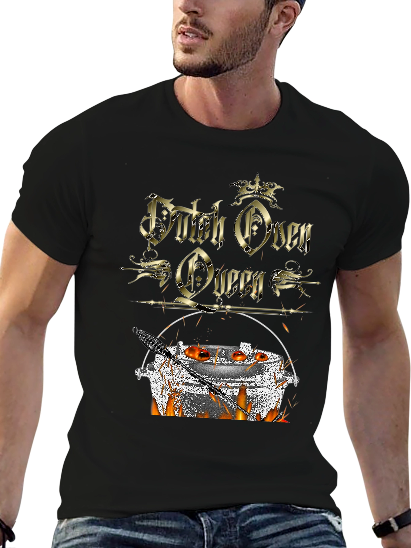 Dutch Oven Queen T-Shirt - Outdoor Cooking Apparel