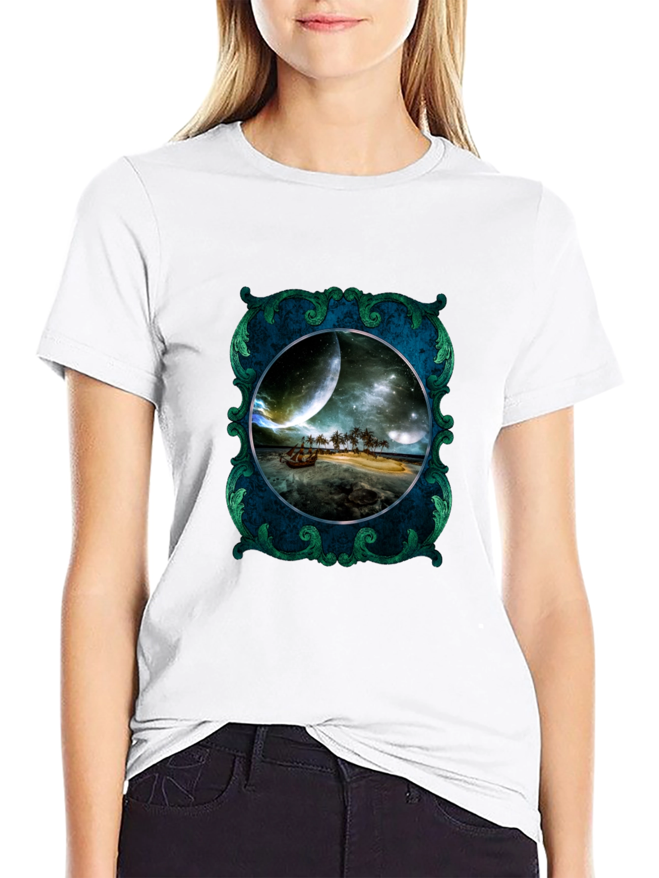 Fantasy Island Framed Graphic Tee