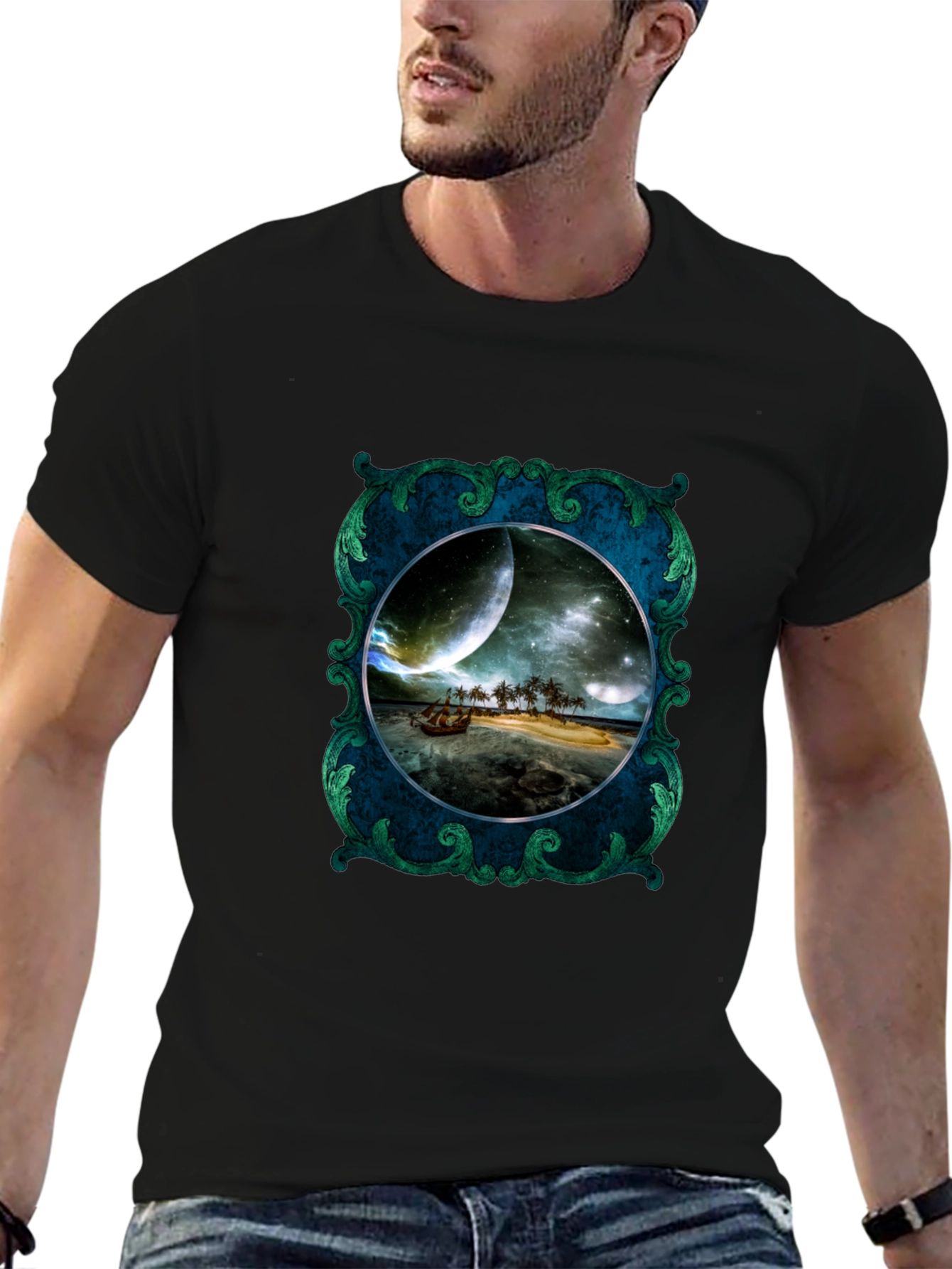 Fantasy Island Framed Graphic Tee