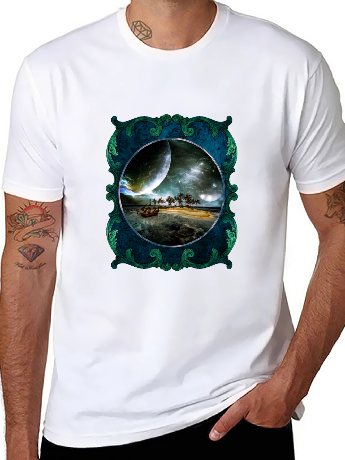 Fantasy Island Framed Graphic Tee