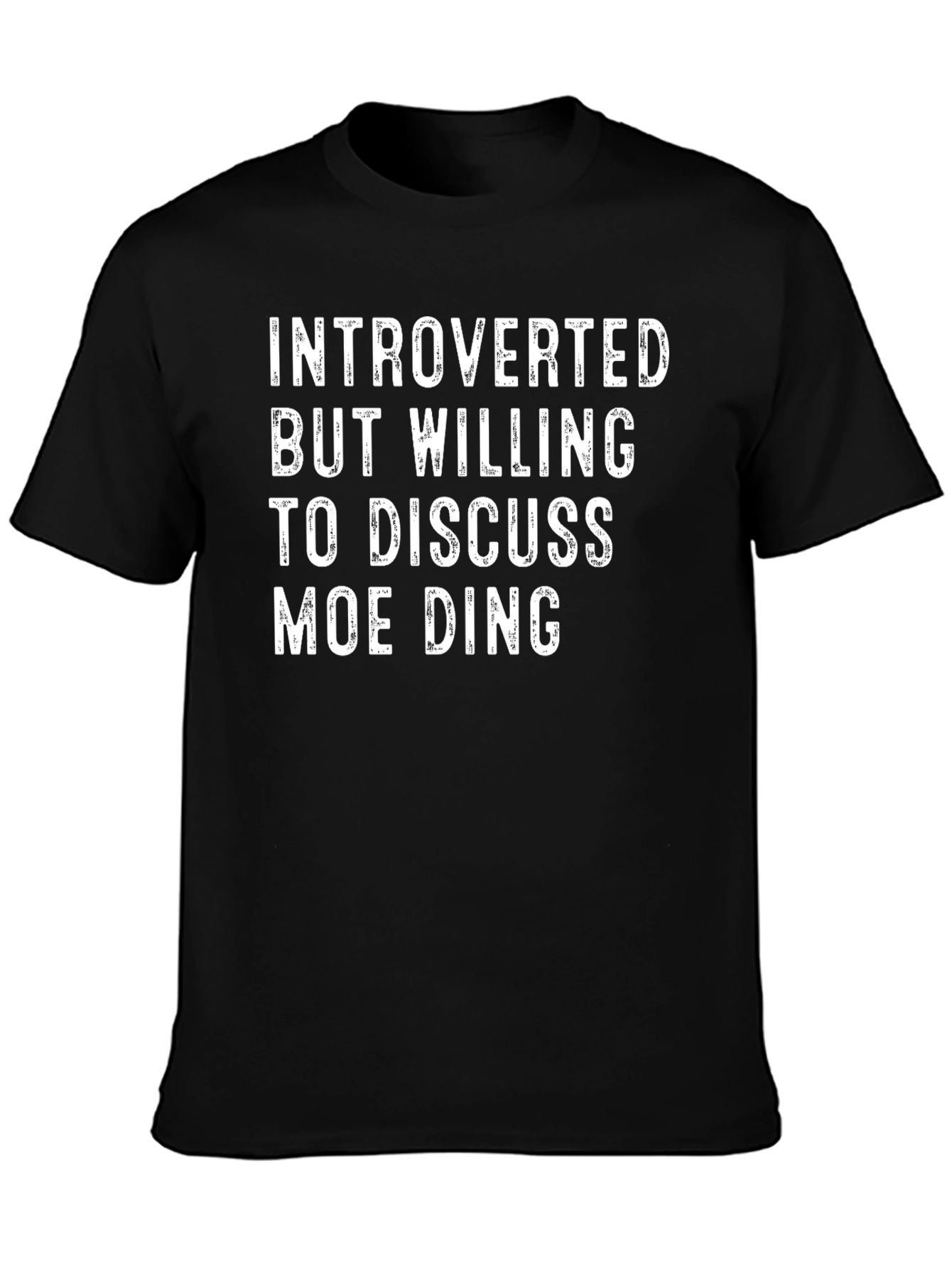 Introverted But Willing to Discuss Moe Ding T-Shirt