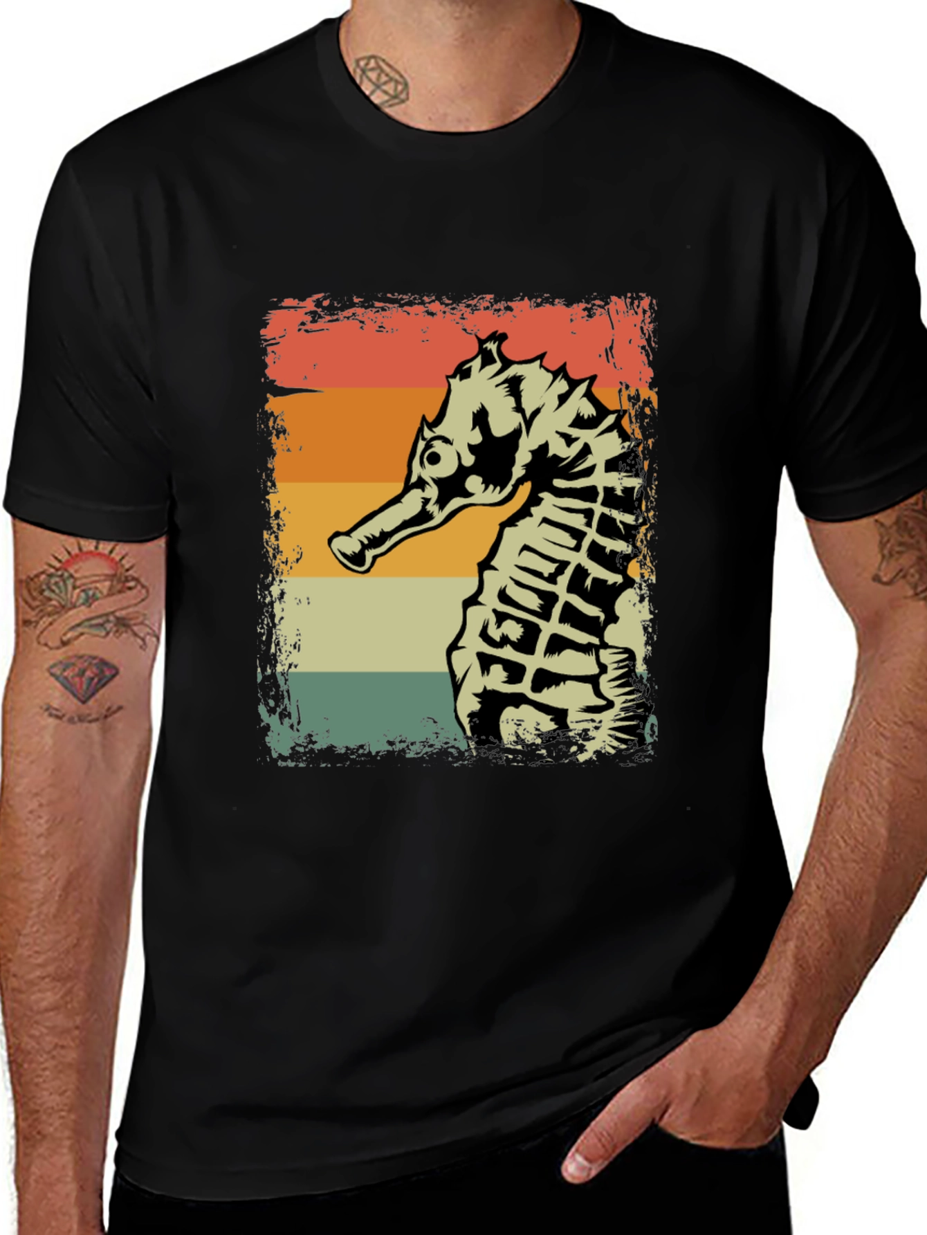 Retro Seahorse Graphic Tee