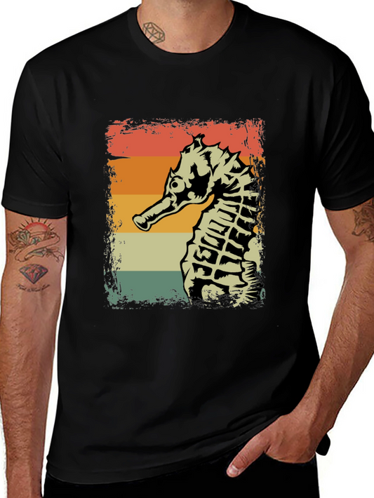 Retro Seahorse Graphic Tee
