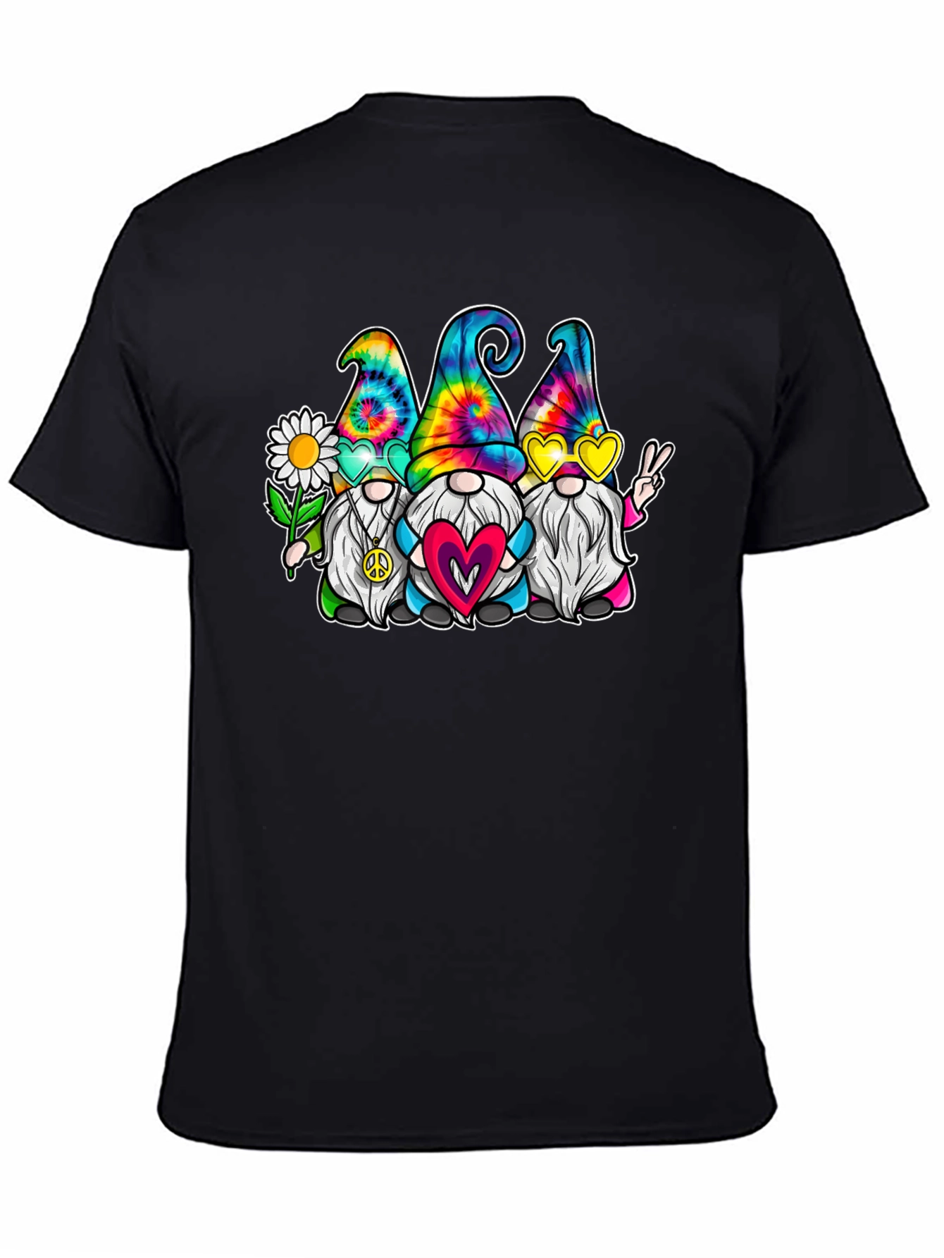 Tie Dye Gnome T-Shirt - Peace Love & Gnomes!