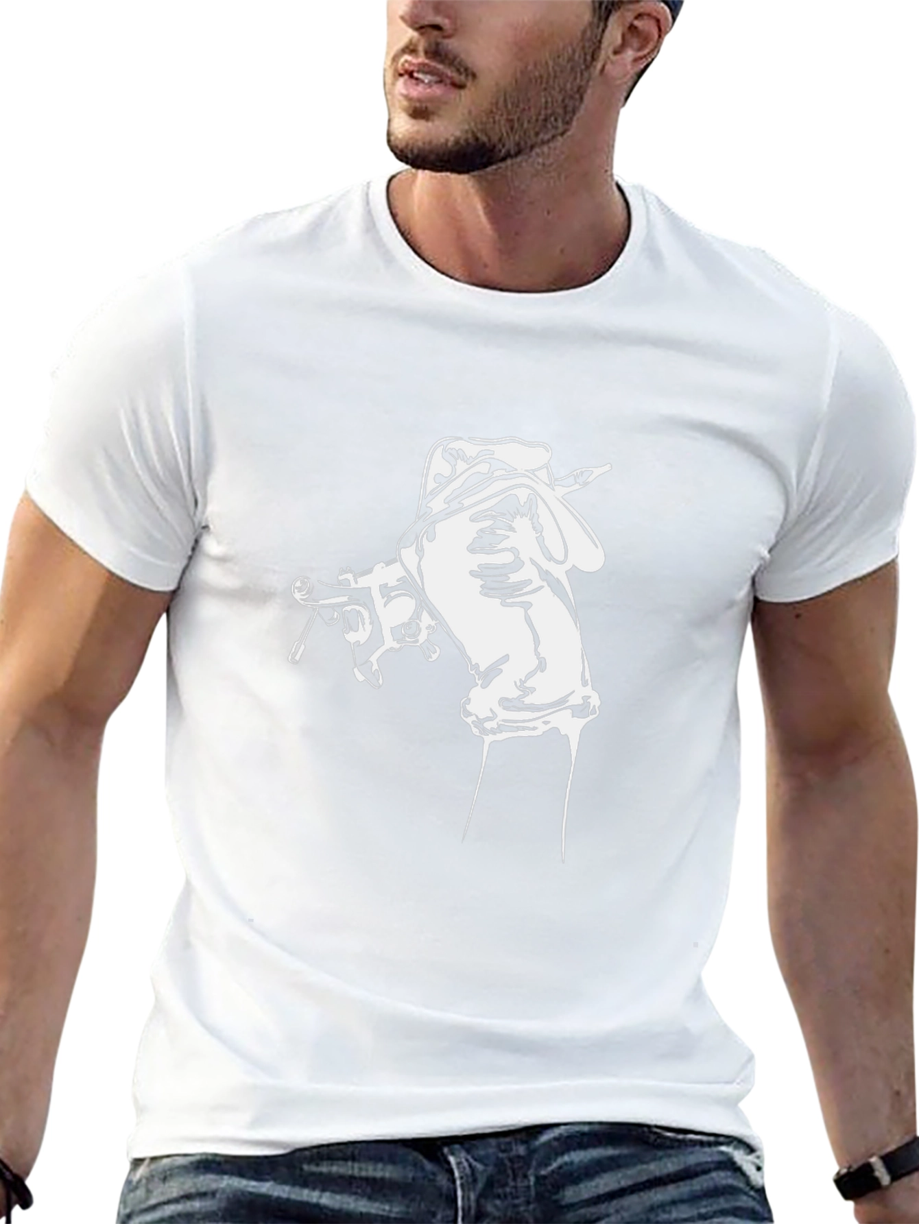 Tattoo Artist Graphic Tee - Black Cotton T-Shirt