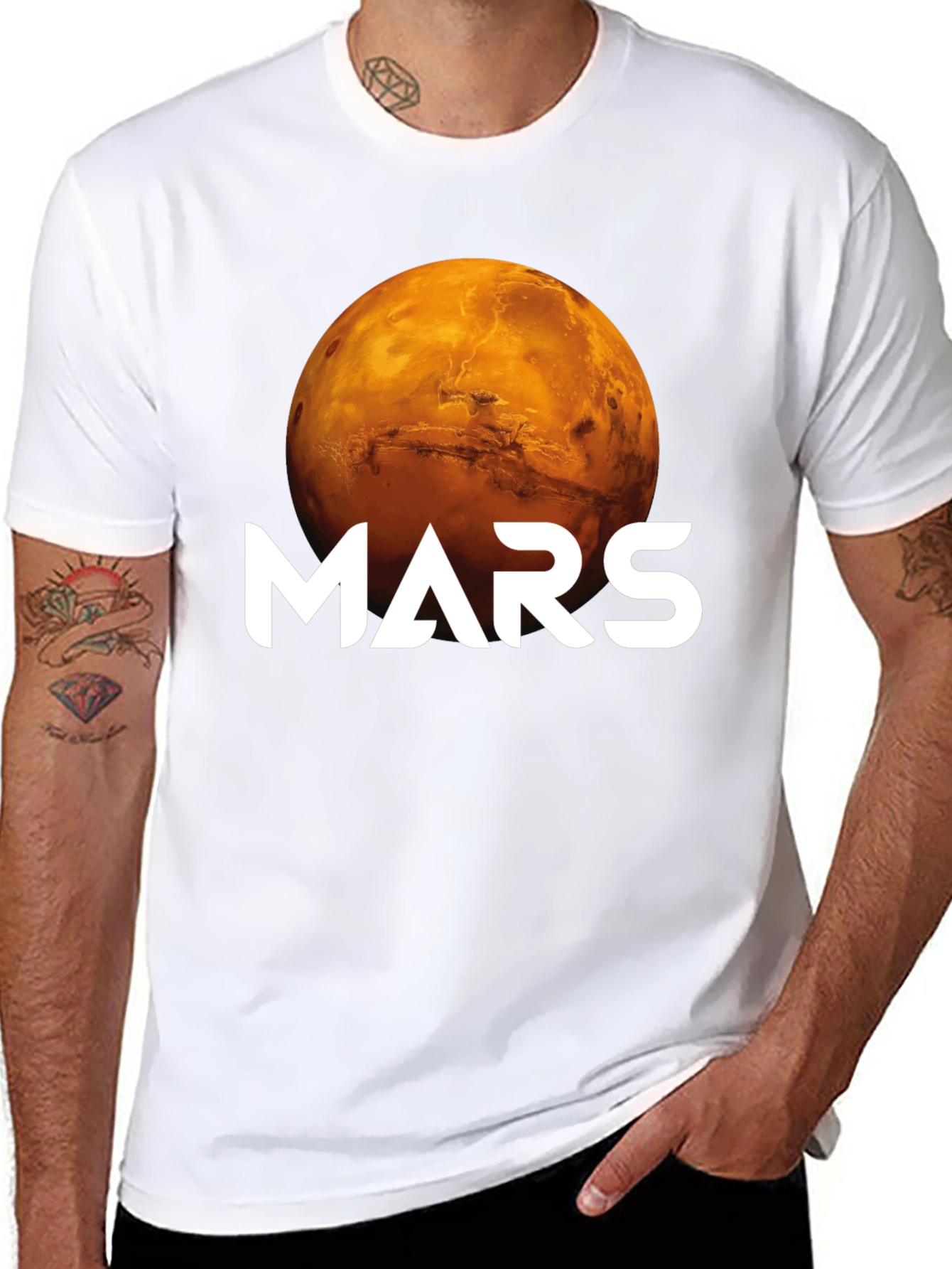 Mars Graphic T-Shirt - Space Exploration Tee