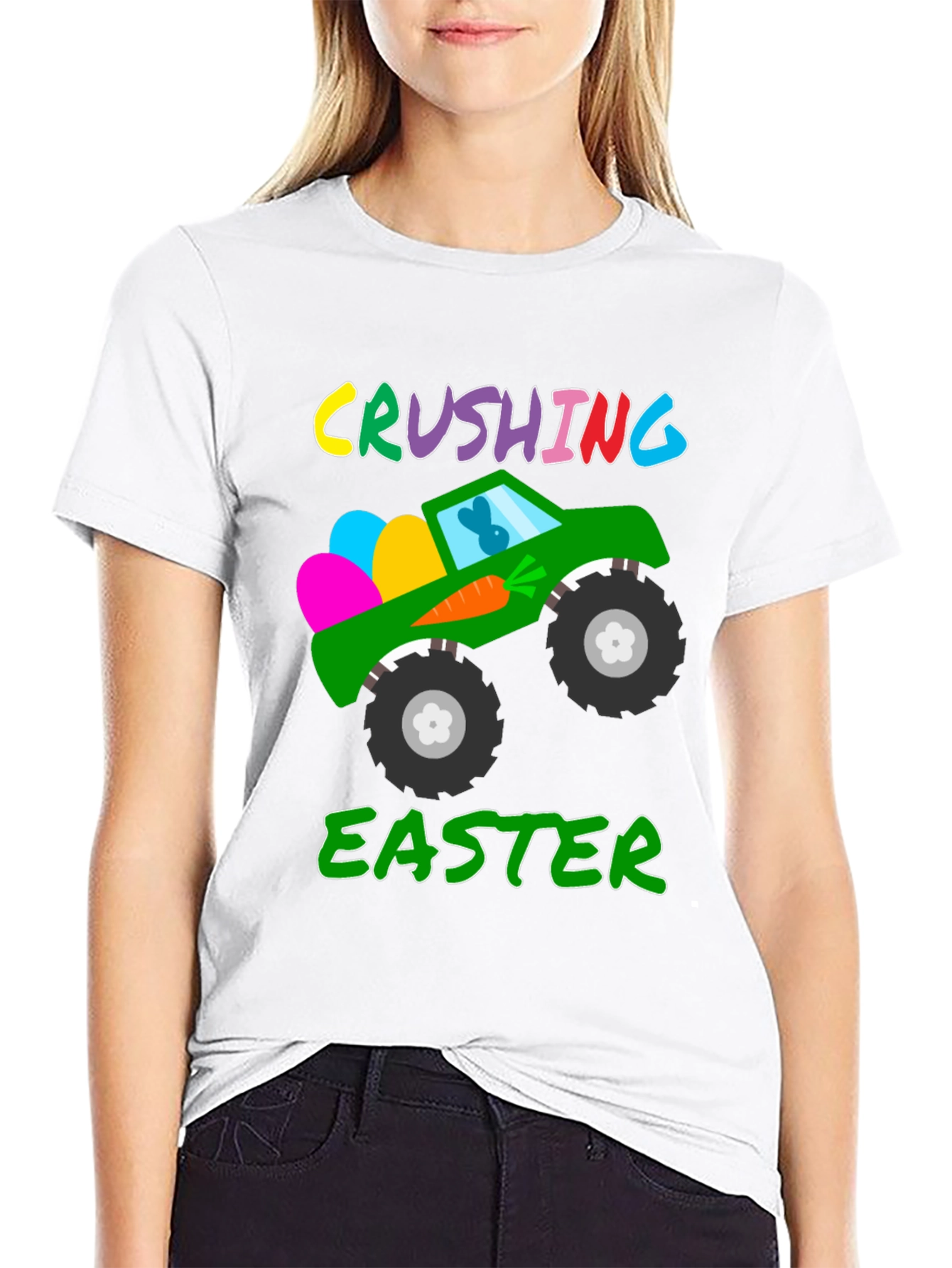 Crushing Easter Monster Truck T-Shirt