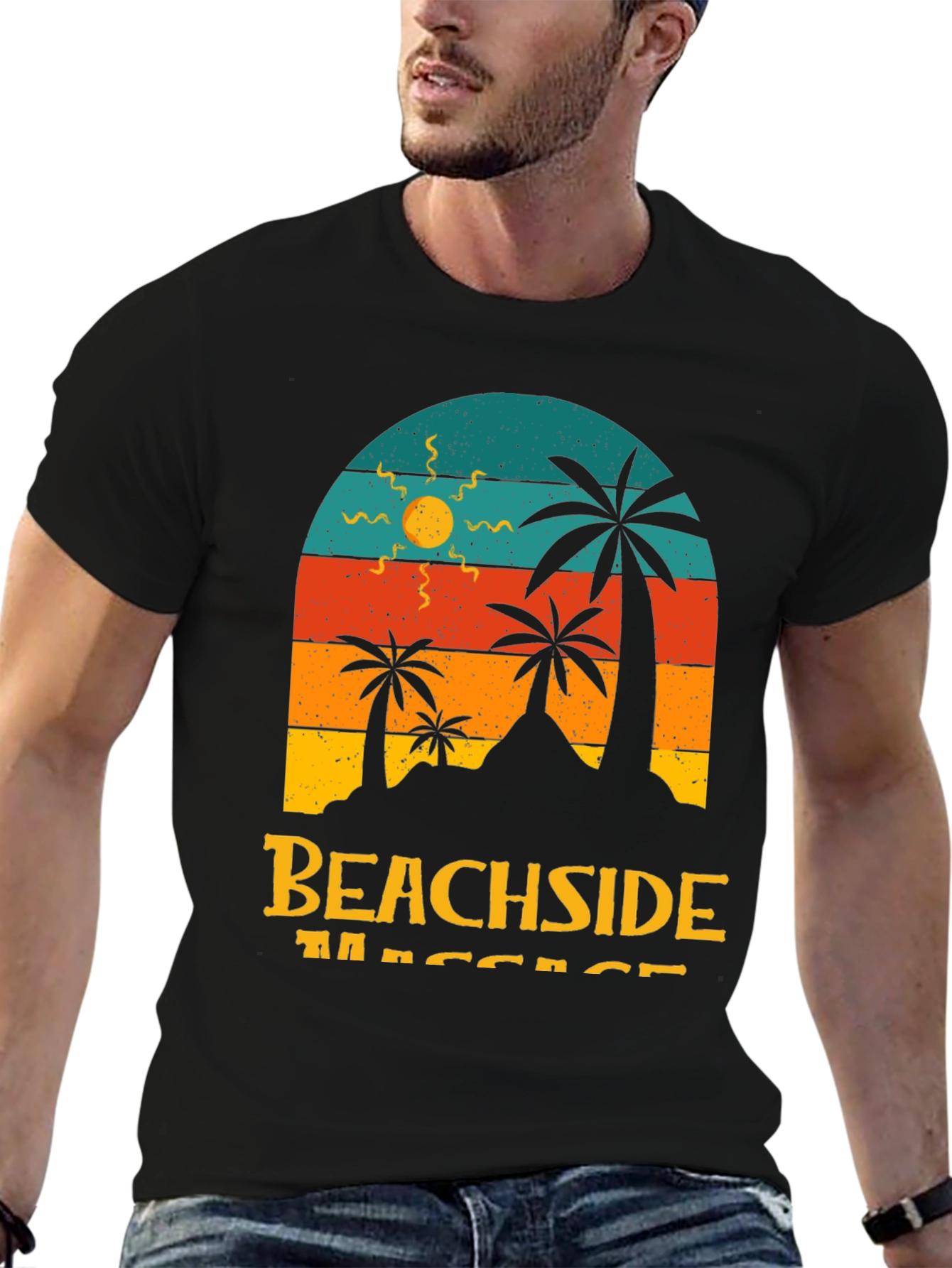 Retro Beachside Massage T-Shirt