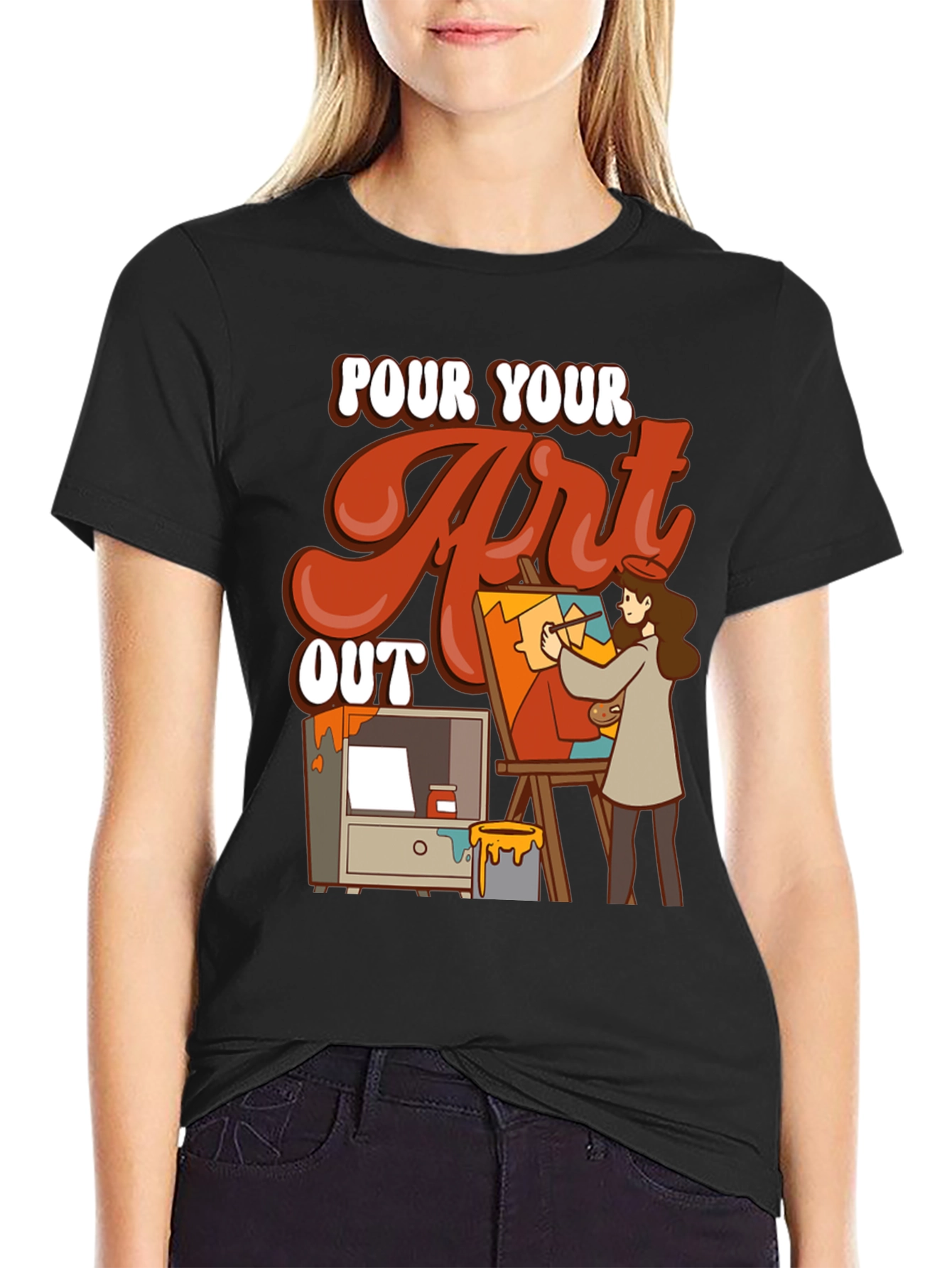 Pour Your Art Out Graphic Tee