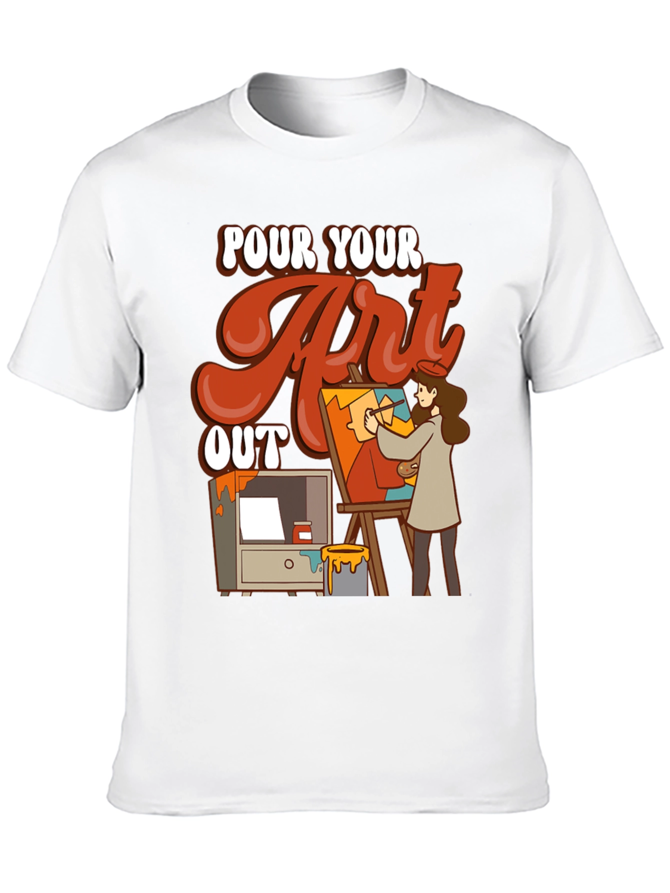 Pour Your Art Out Graphic Tee