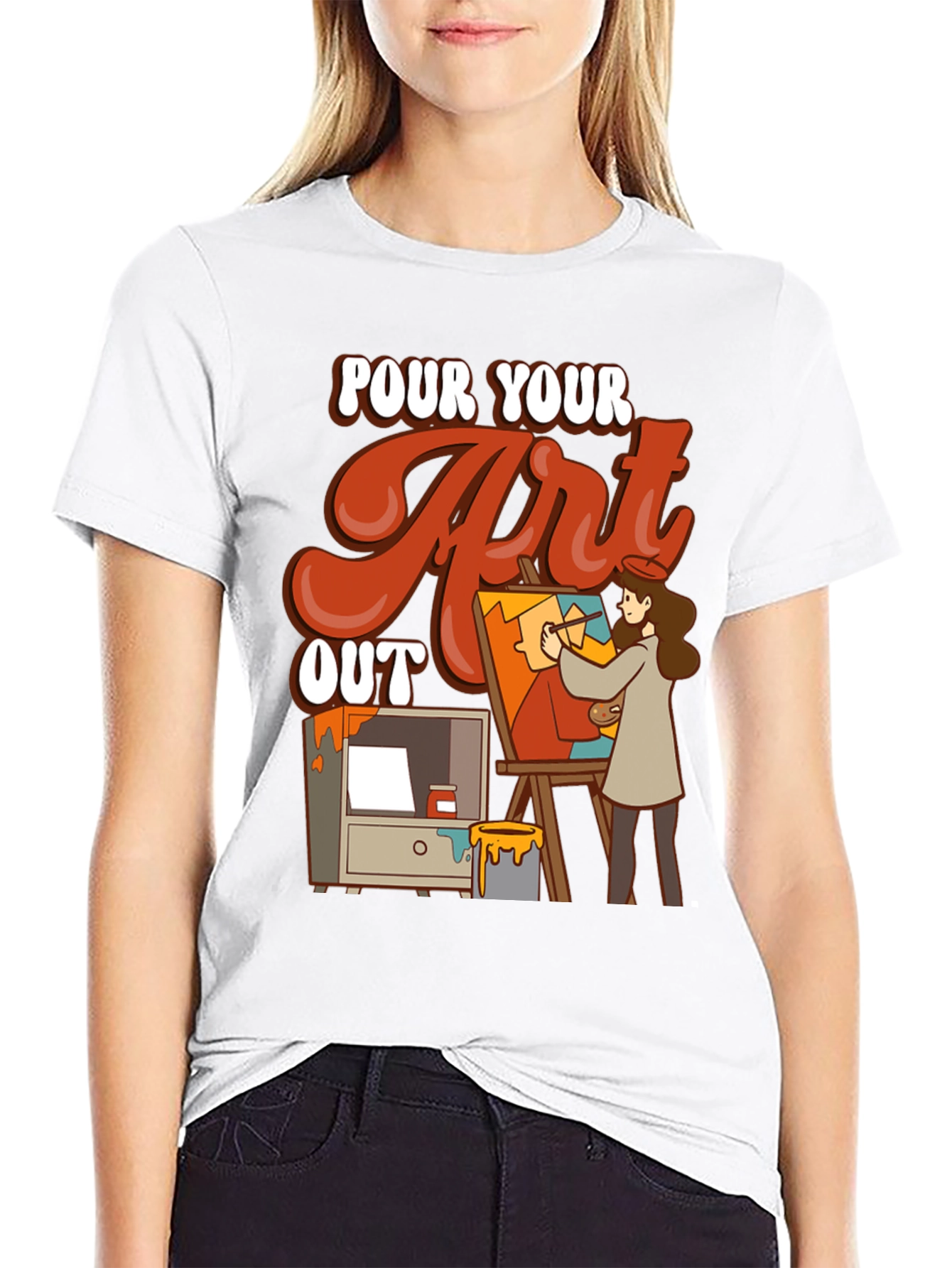 Pour Your Art Out Graphic Tee