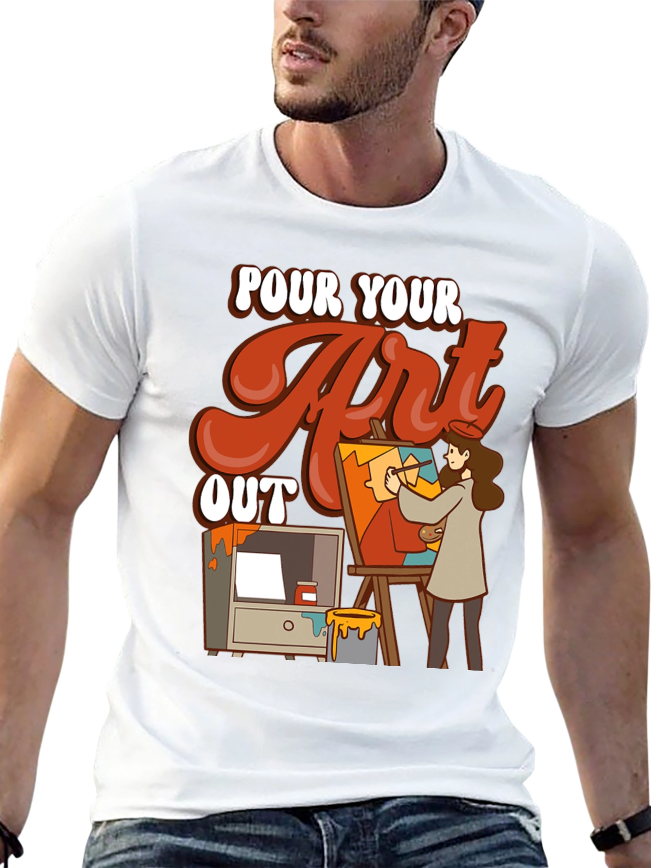 Pour Your Art Out Graphic Tee