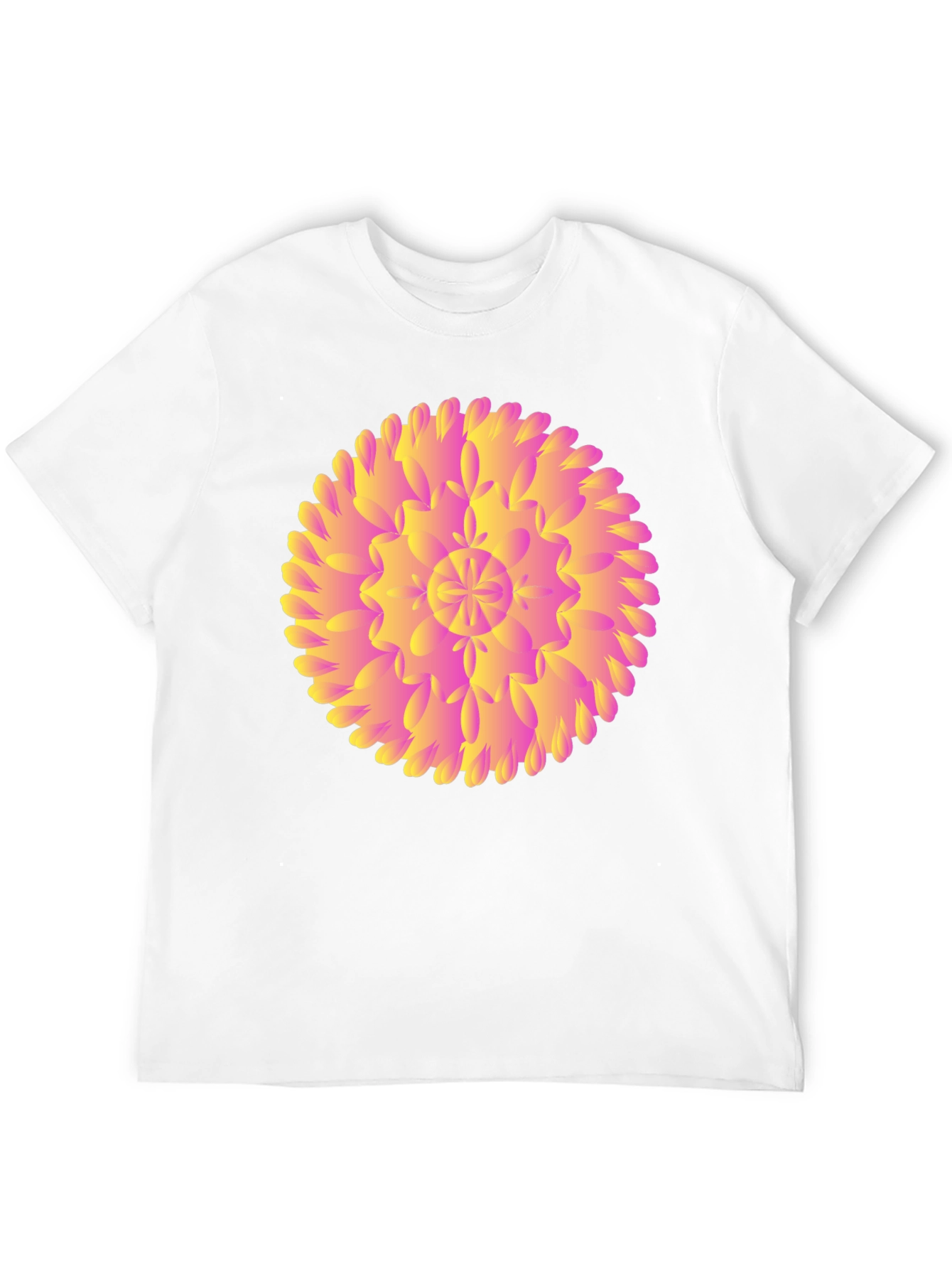 Abstract Floral Graphic Black T-Shirt