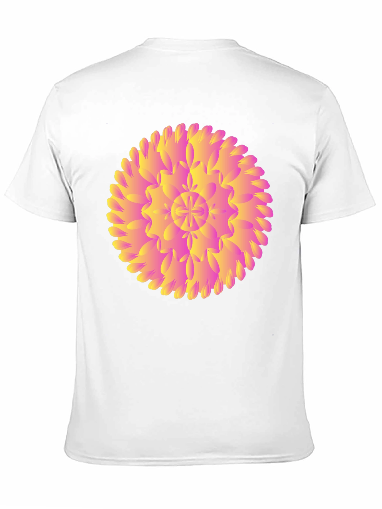 Abstract Floral Graphic Black T-Shirt