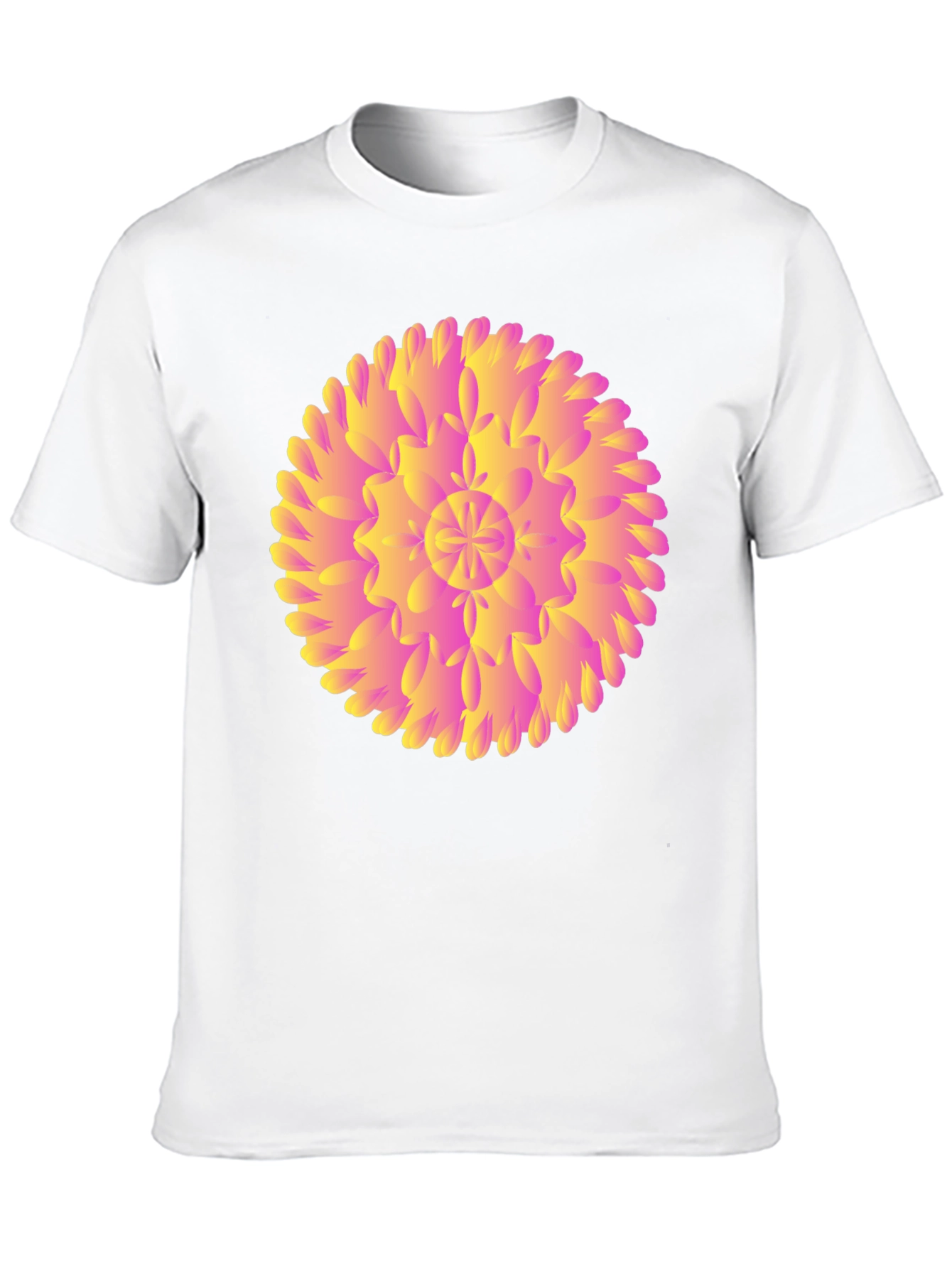 Abstract Floral Graphic Black T-Shirt