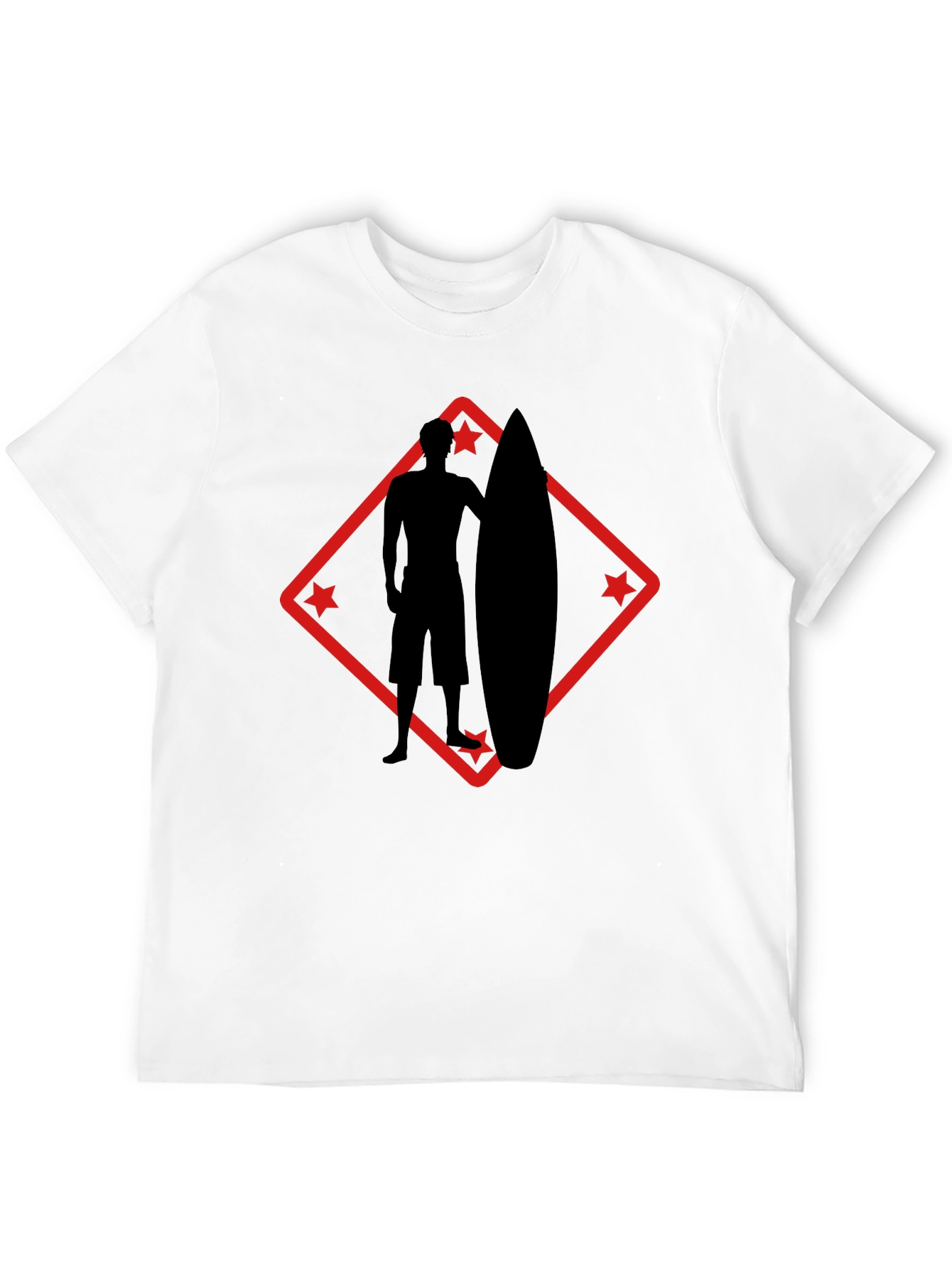 Surfer Silhouette Graphic Tee