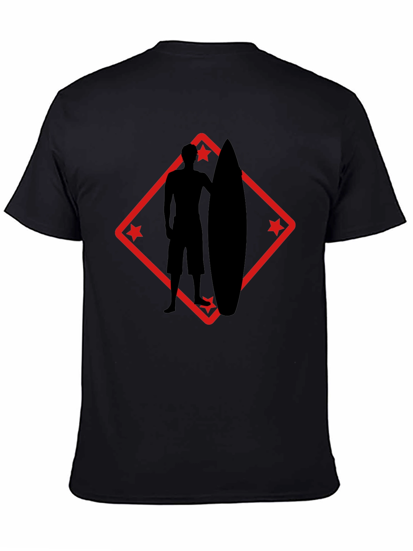 Surfer Silhouette Graphic Tee