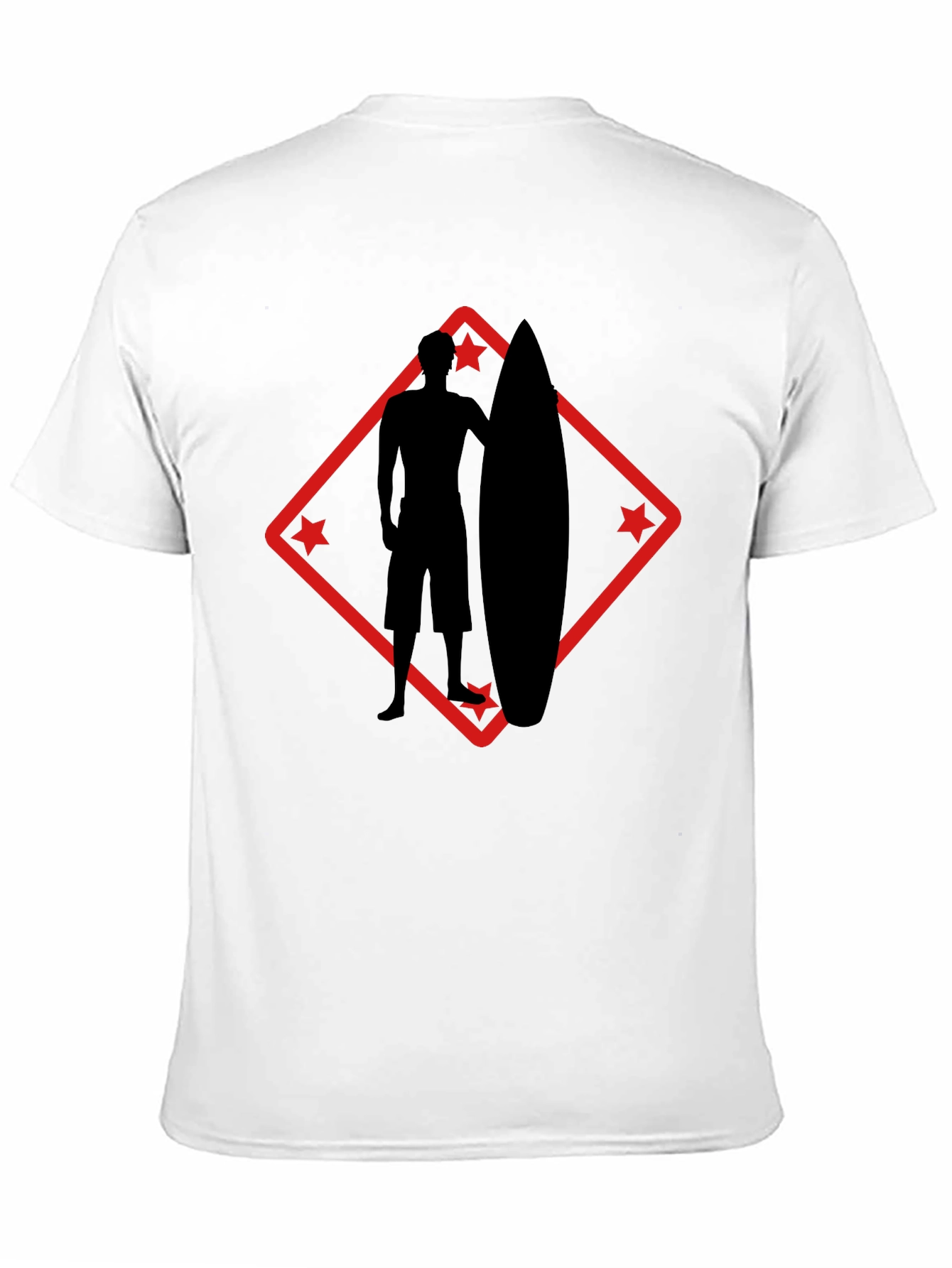 Surfer Silhouette Graphic Tee