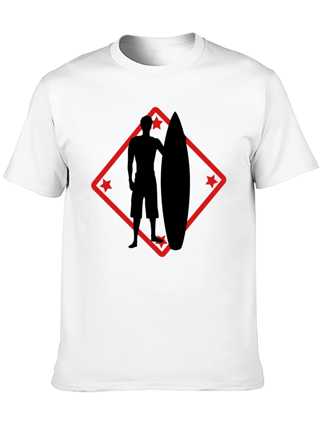 Surfer Silhouette Graphic Tee