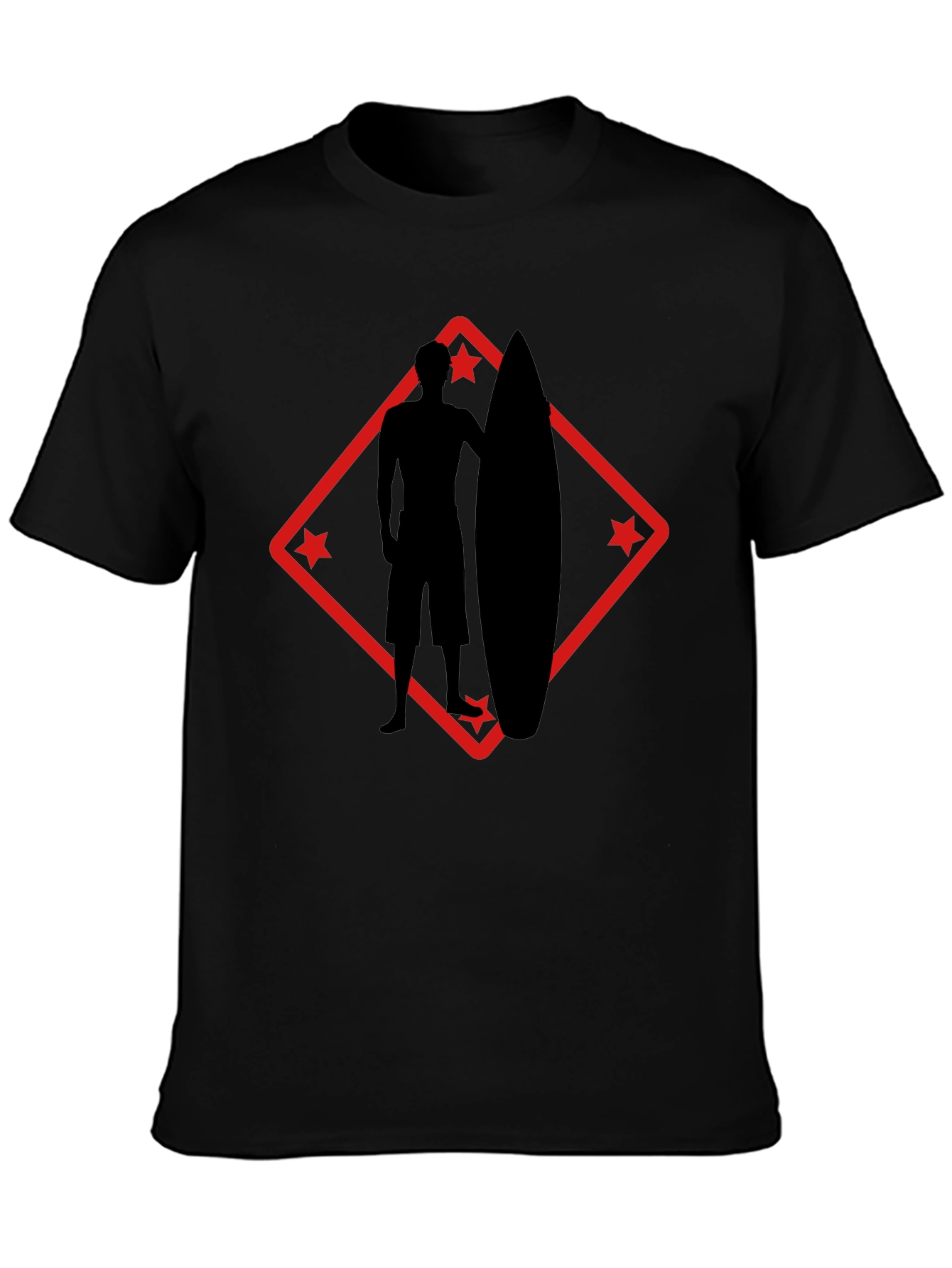 Surfer Silhouette Graphic Tee