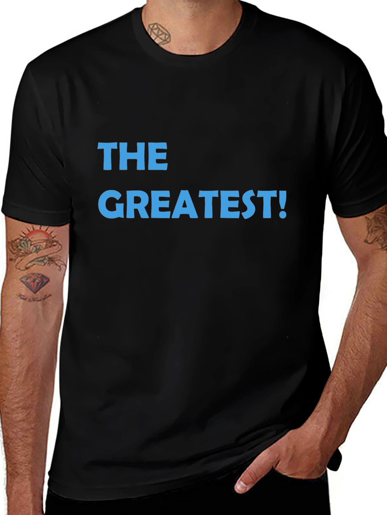 The Greatest! Black Graphic Tee