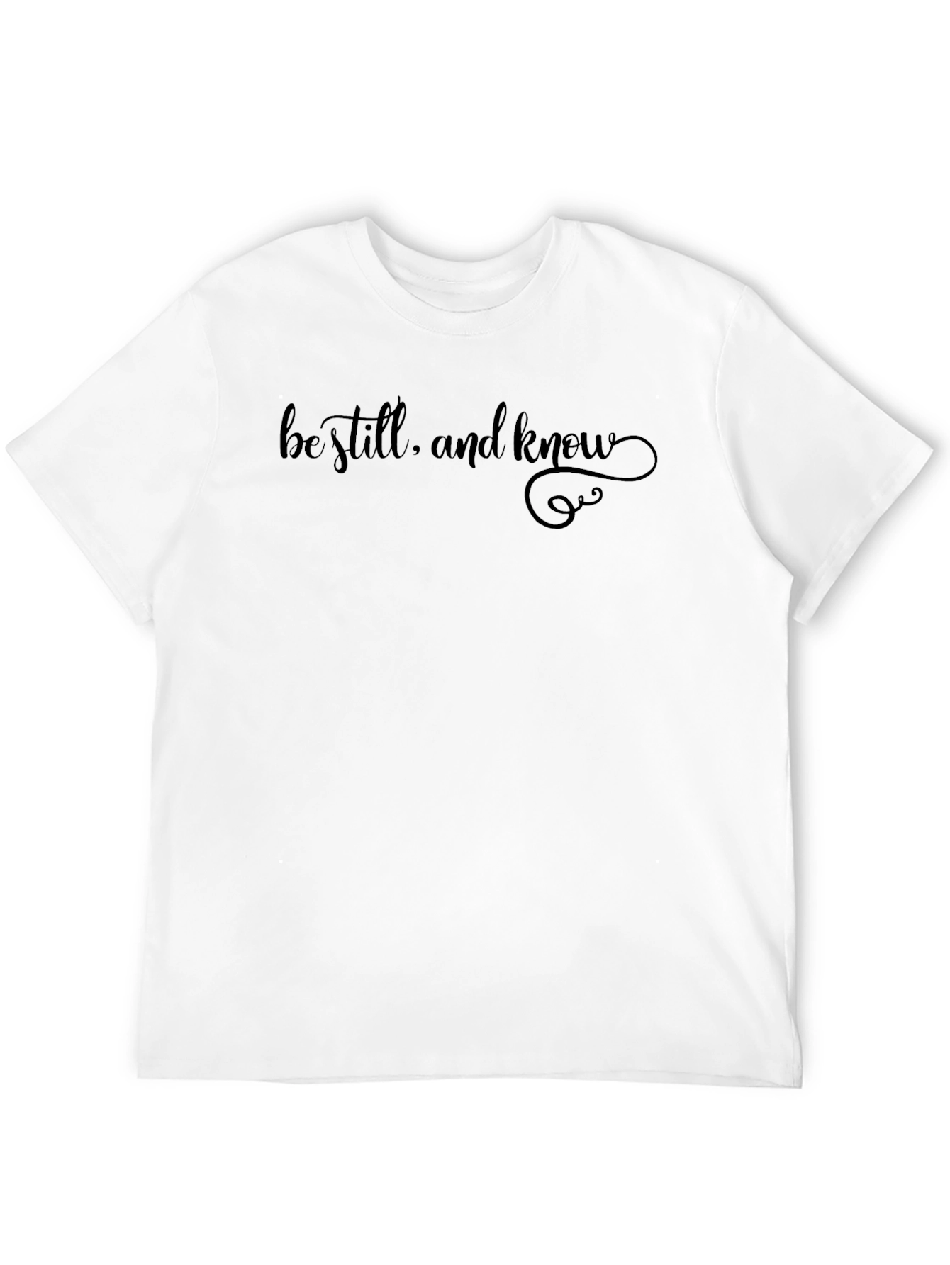 Be Still and Know Graphic Tee - Black