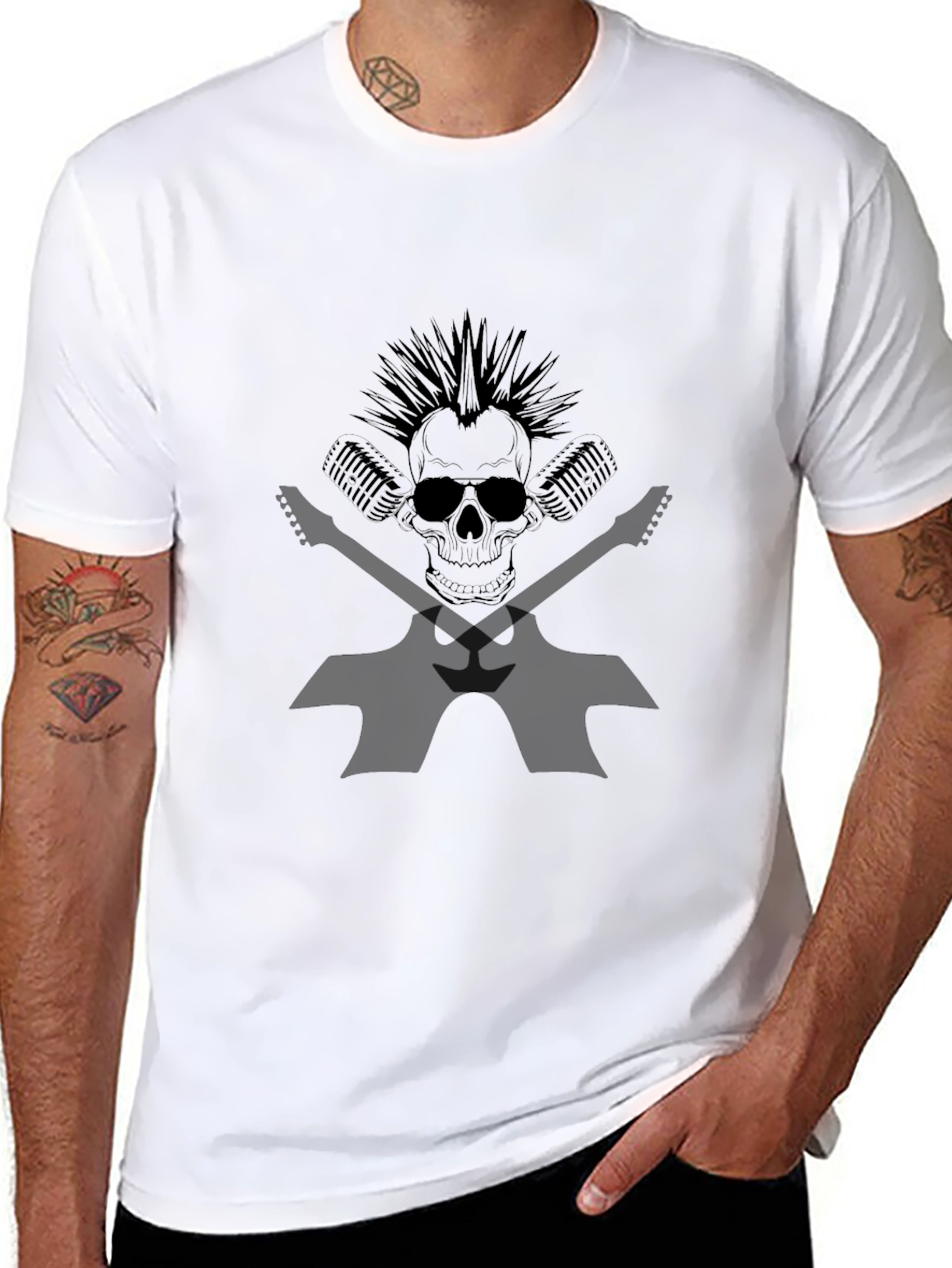 Skull Punk Rocker T-Shirt