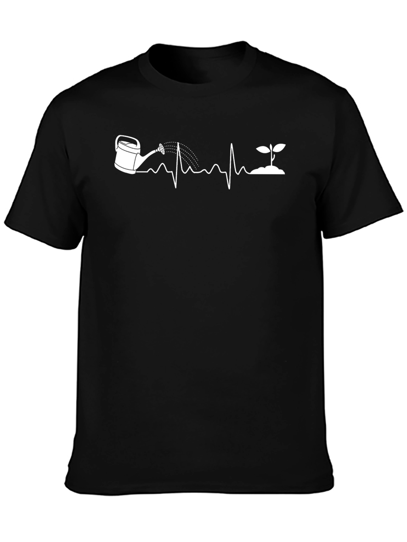 Gardener Heartbeat T-Shirt - Black