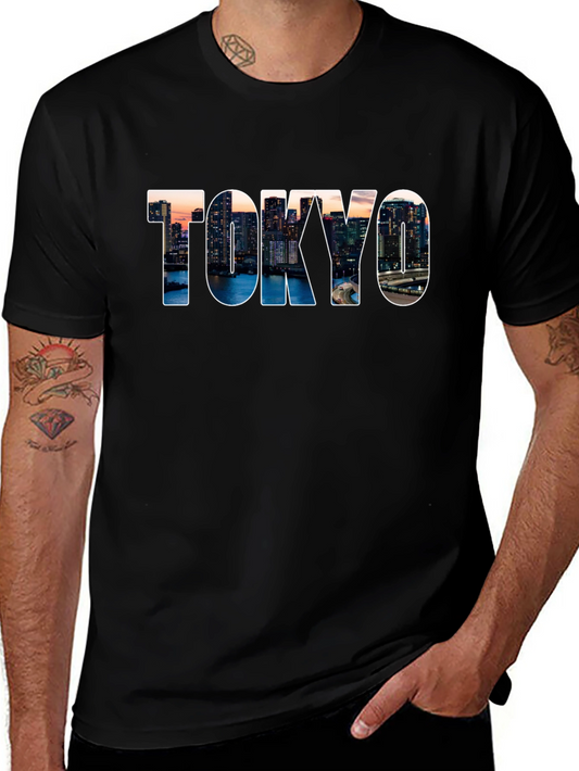 Tokyo Skyline Graphic Tee - Cityscape T-Shirt
