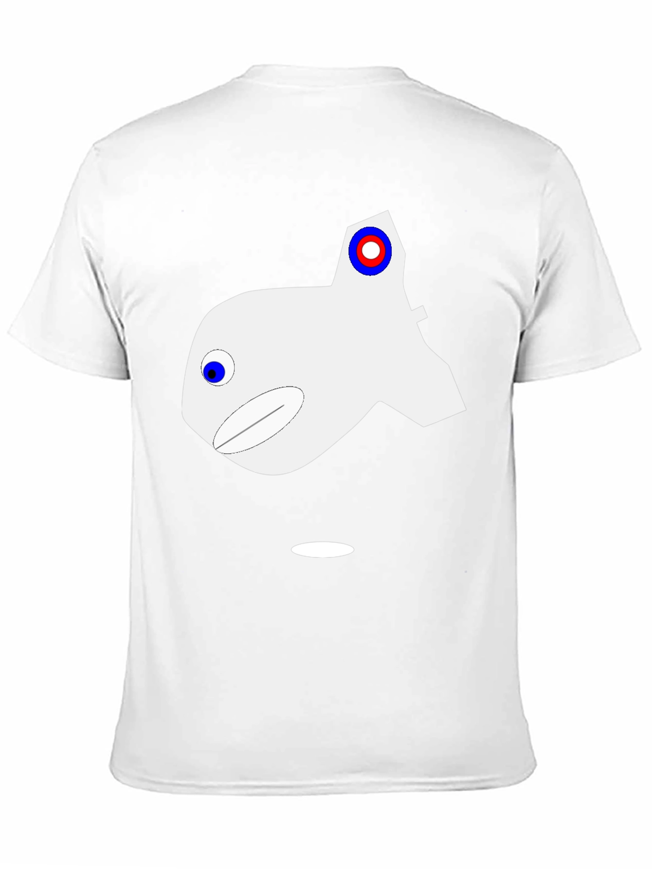 Abstract Fish Graphic Black T-Shirt