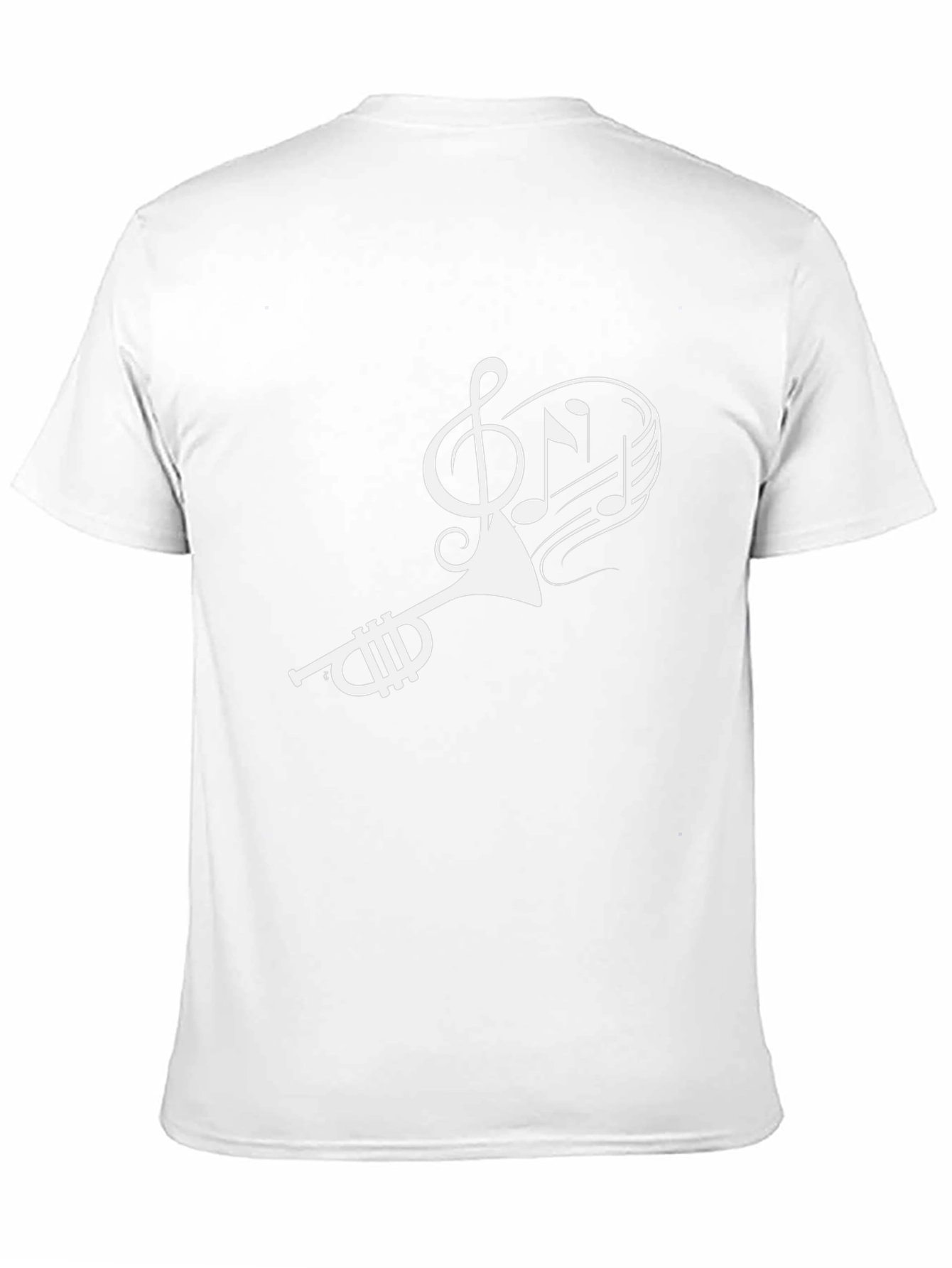 Musical Trumpet Graphic T-Shirt - Black
