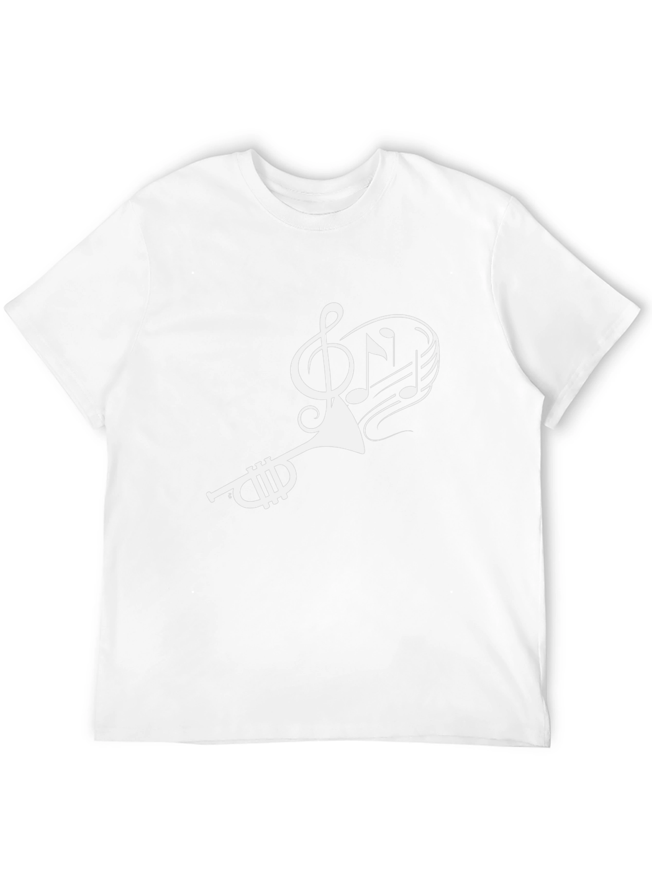 Musical Trumpet Graphic T-Shirt - Black